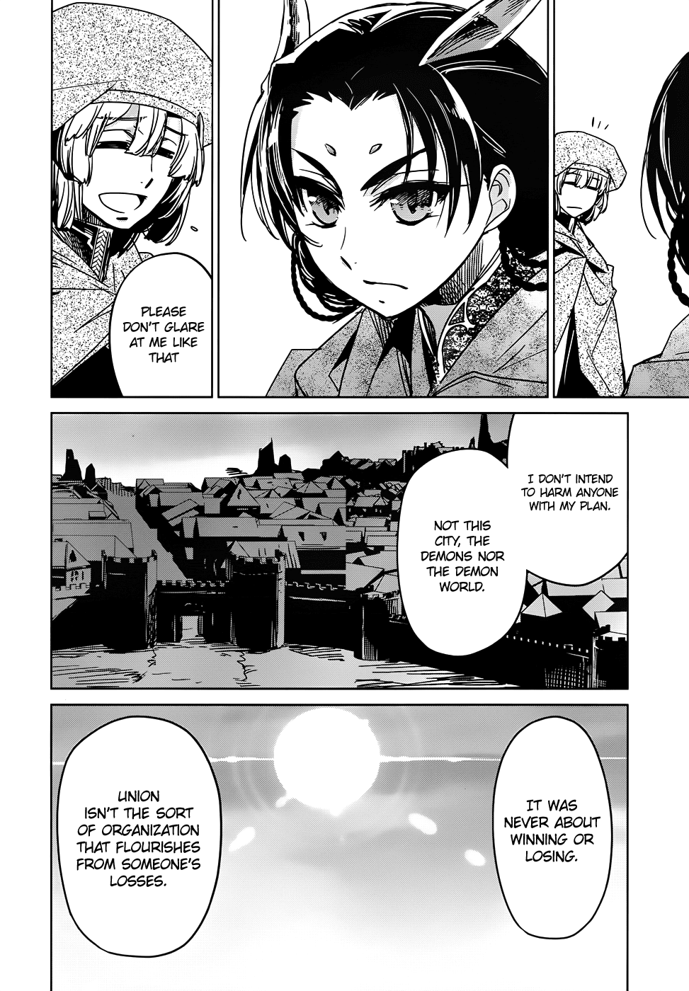 Maoyuu Maou Yuusha - "Kono Watashi no Mono Tonare, Yuusha yo" "Kotowaru!" Chapter 34 page 25 - Chapter 34: Humans are Involved in the World From the Moment They are Born