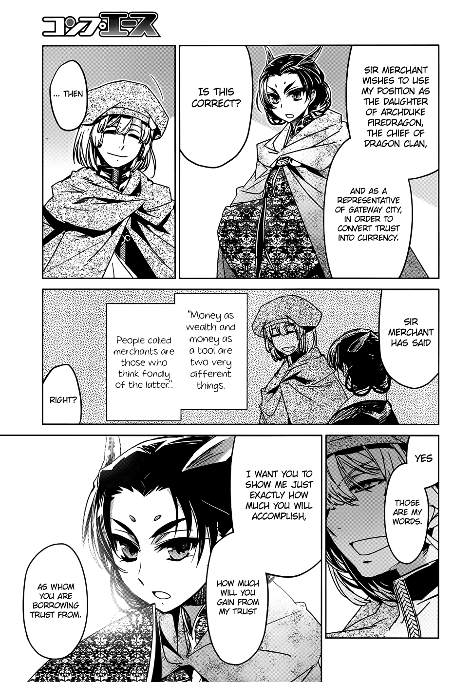 Maoyuu Maou Yuusha - "Kono Watashi no Mono Tonare, Yuusha yo" "Kotowaru!" Chapter 34 page 26 - Chapter 34: Humans are Involved in the World From the Moment They are Born