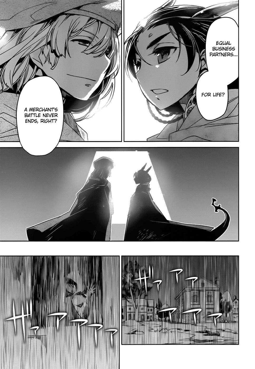 Maoyuu Maou Yuusha - "Kono Watashi no Mono Tonare, Yuusha yo" "Kotowaru!" Chapter 34 page 30 - Chapter 34: Humans are Involved in the World From the Moment They are Born