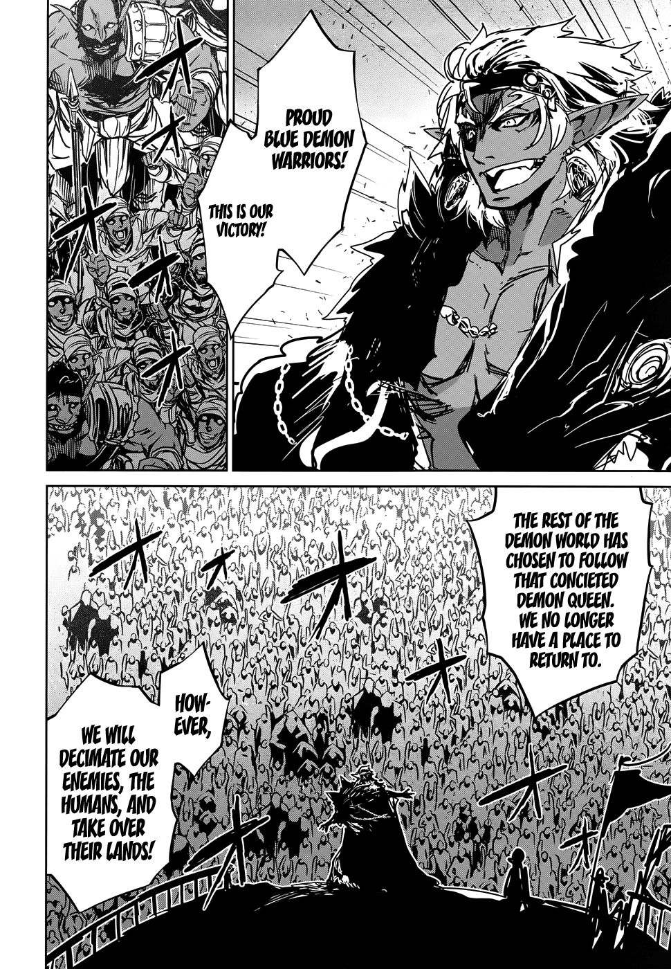 Maoyuu Maou Yuusha - "Kono Watashi no Mono Tonare, Yuusha yo" "Kotowaru!" Chapter 34 page 52 - Chapter 34: Humans are Involved in the World From the Moment They are Born