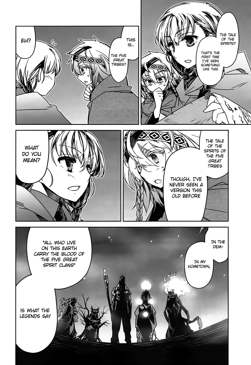 Maoyuu Maou Yuusha - "Kono Watashi no Mono Tonare, Yuusha yo" "Kotowaru!" Chapter 35 page 10 - Chapter 35: An Old Story