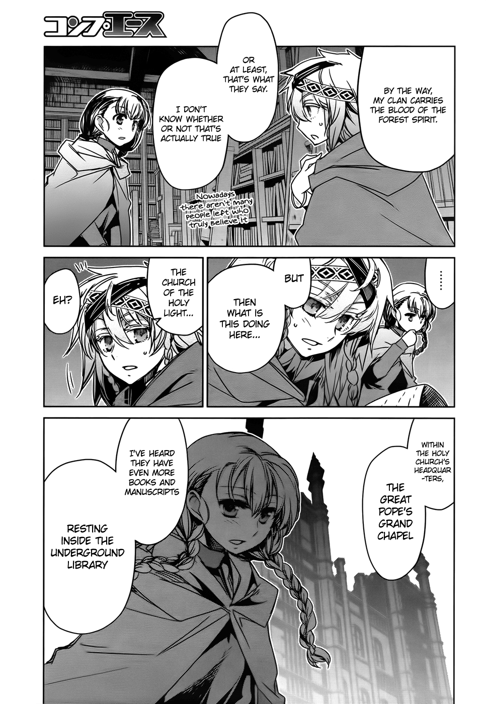 Maoyuu Maou Yuusha - "Kono Watashi no Mono Tonare, Yuusha yo" "Kotowaru!" Chapter 35 page 11 - Chapter 35: An Old Story