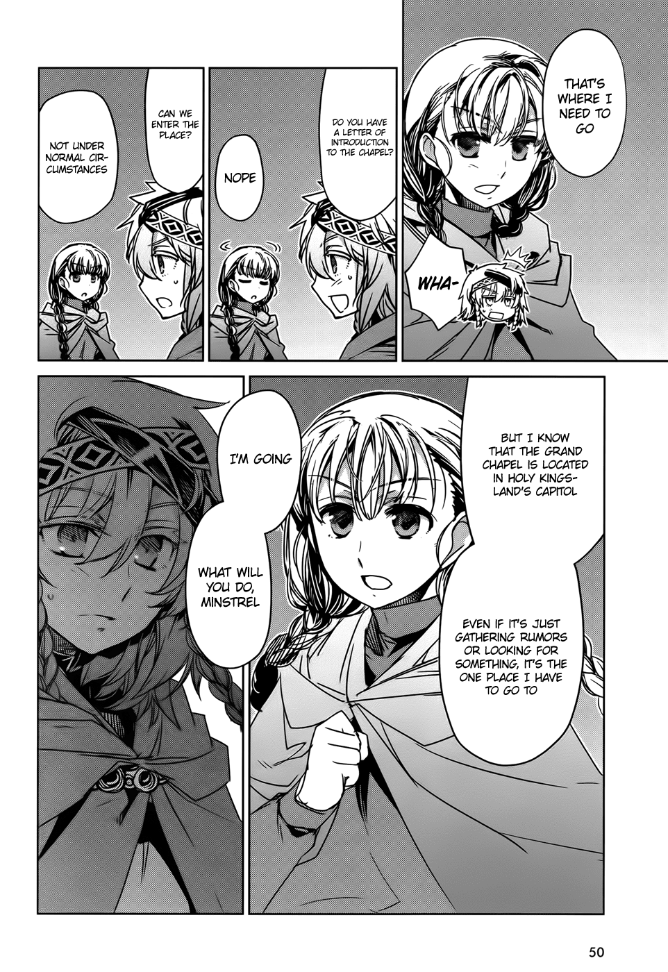 Maoyuu Maou Yuusha - "Kono Watashi no Mono Tonare, Yuusha yo" "Kotowaru!" Chapter 35 page 12 - Chapter 35: An Old Story