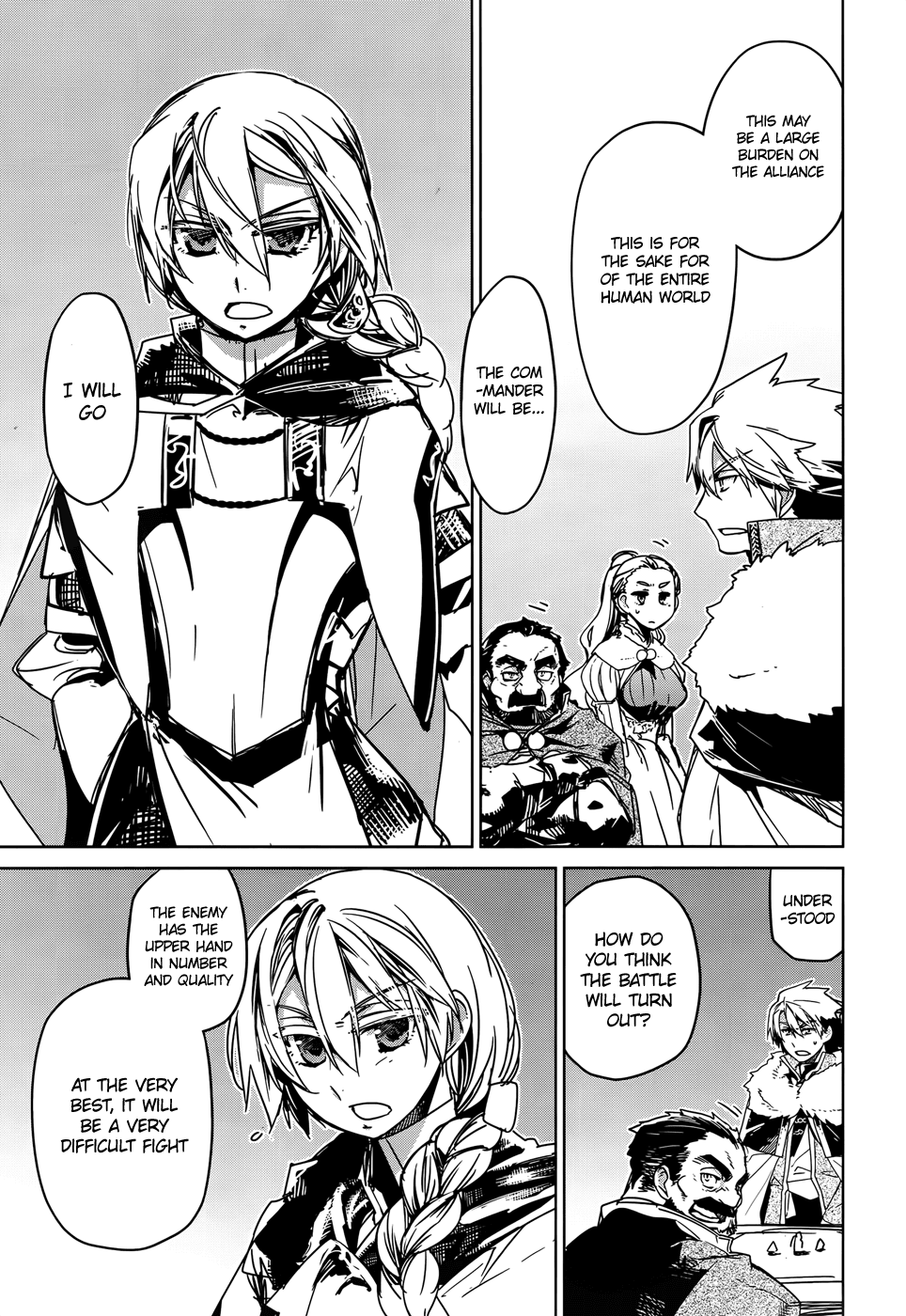 Maoyuu Maou Yuusha - "Kono Watashi no Mono Tonare, Yuusha yo" "Kotowaru!" Chapter 35 page 29 - Chapter 35: An Old Story