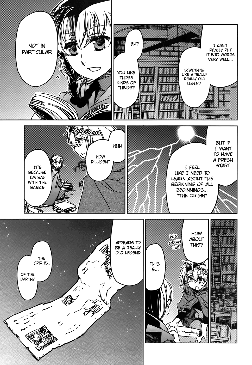 Maoyuu Maou Yuusha - "Kono Watashi no Mono Tonare, Yuusha yo" "Kotowaru!" Chapter 35 page 7 - Chapter 35: An Old Story