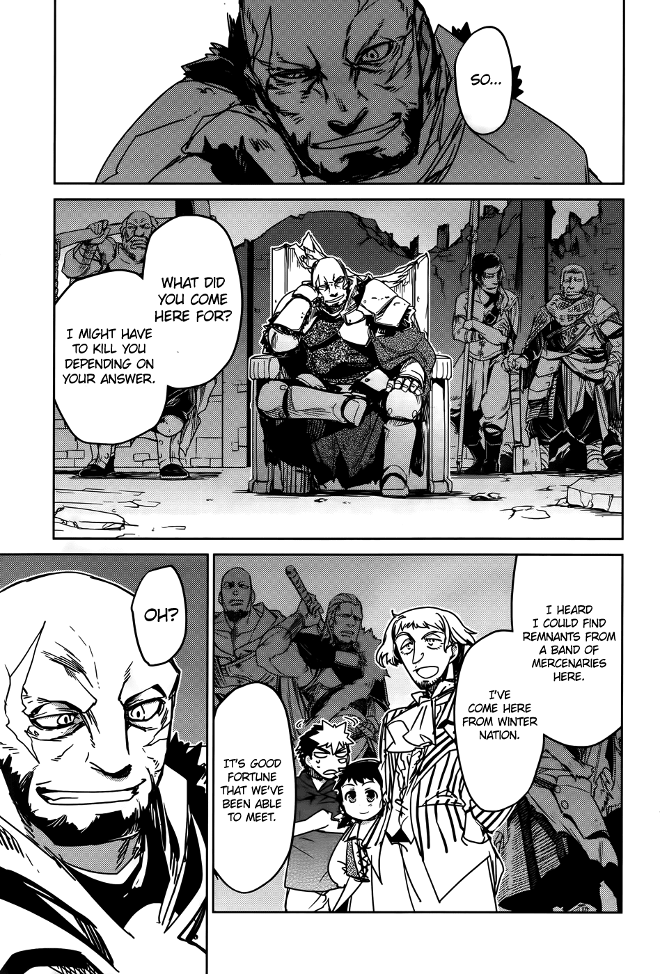 Maoyuu Maou Yuusha - "Kono Watashi no Mono Tonare, Yuusha yo" "Kotowaru!" Chapter 36 page 23 - Chapter 36: I Want to See the Other Side of the Hill Too