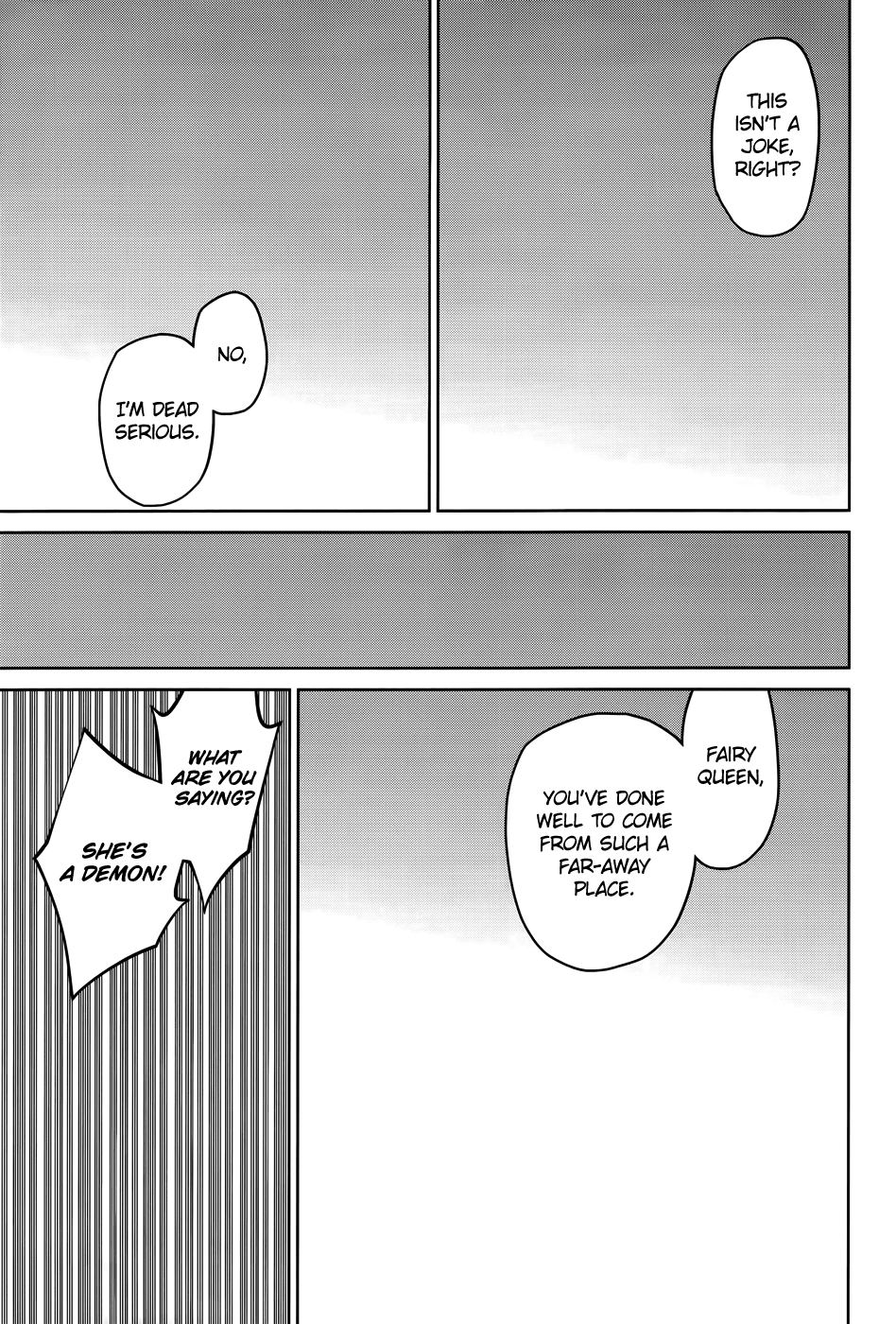 Maoyuu Maou Yuusha - "Kono Watashi no Mono Tonare, Yuusha yo" "Kotowaru!" Chapter 36 page 35 - Chapter 36: I Want to See the Other Side of the Hill Too