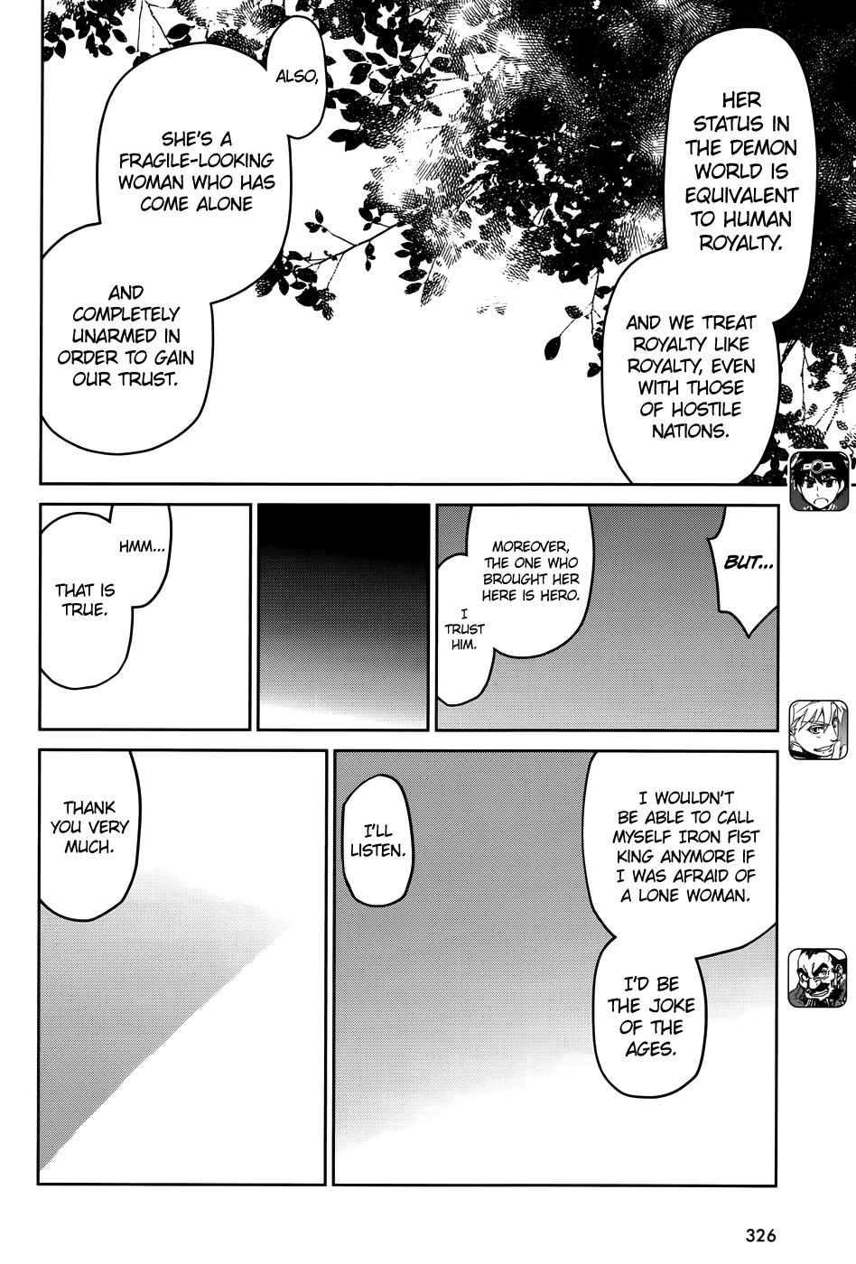 Maoyuu Maou Yuusha - "Kono Watashi no Mono Tonare, Yuusha yo" "Kotowaru!" Chapter 36 page 36 - Chapter 36: I Want to See the Other Side of the Hill Too