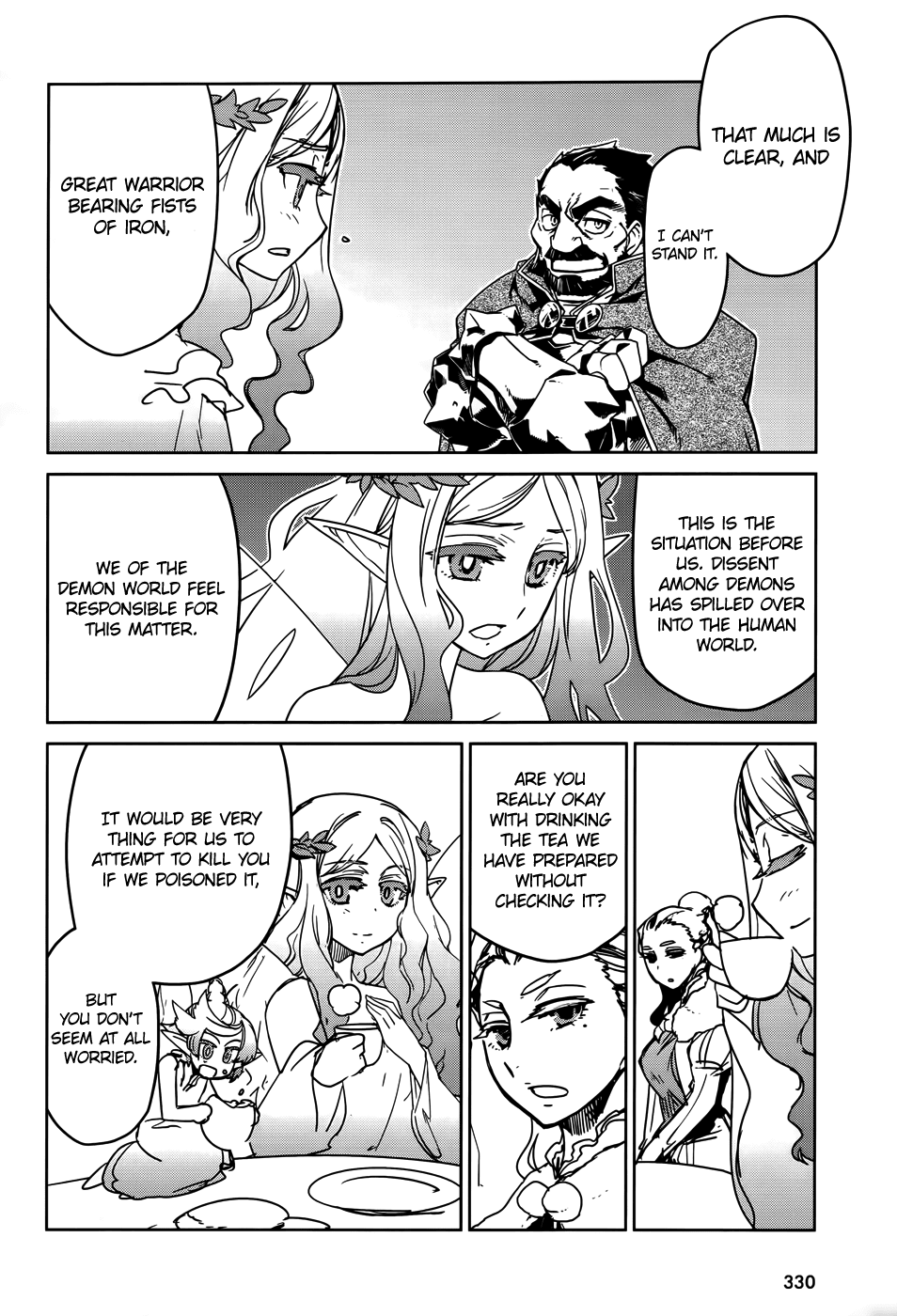 Maoyuu Maou Yuusha - "Kono Watashi no Mono Tonare, Yuusha yo" "Kotowaru!" Chapter 36 page 40 - Chapter 36: I Want to See the Other Side of the Hill Too