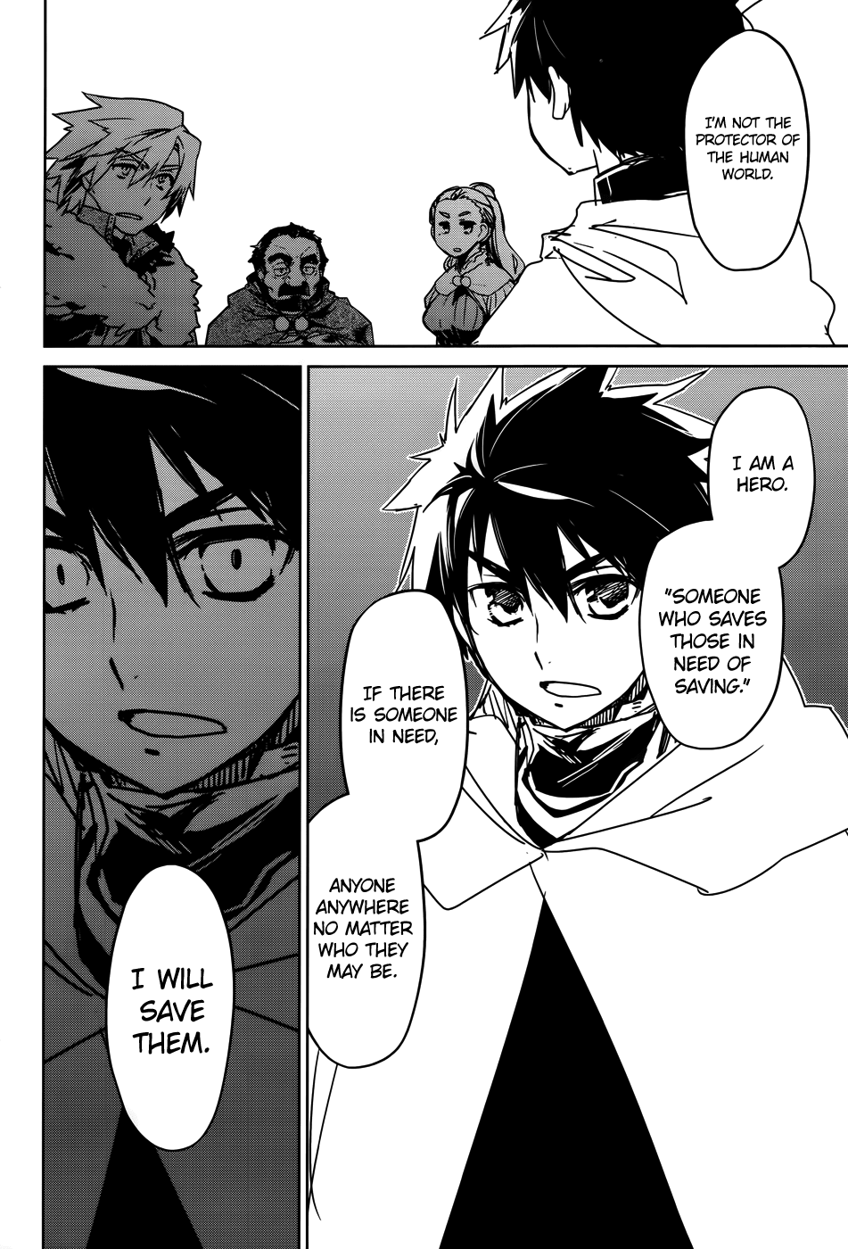 Maoyuu Maou Yuusha - "Kono Watashi no Mono Tonare, Yuusha yo" "Kotowaru!" Chapter 36 page 46 - Chapter 36: I Want to See the Other Side of the Hill Too