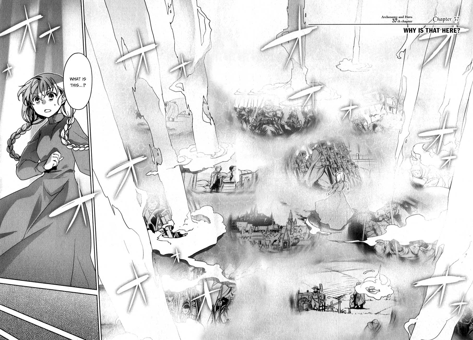 Maoyuu Maou Yuusha - "Kono Watashi no Mono Tonare, Yuusha yo" "Kotowaru!" Chapter 37 page 4 - Chapter 37: Why Are Those Here?