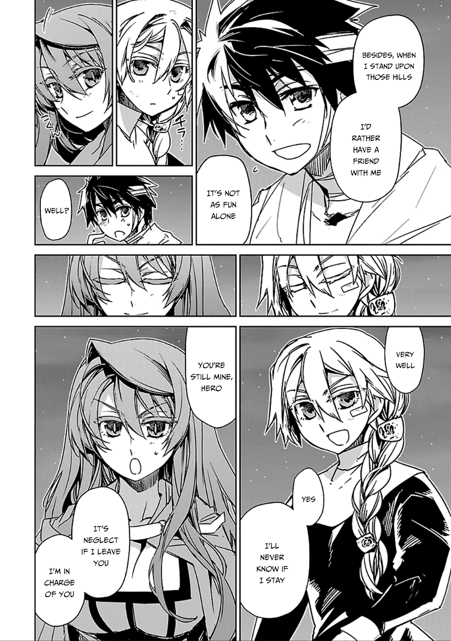 Maoyuu Maou Yuusha - "Kono Watashi no Mono Tonare, Yuusha yo" "Kotowaru!" Chapter 39 page 22 - Chapter 39: Save Them Your Own Way