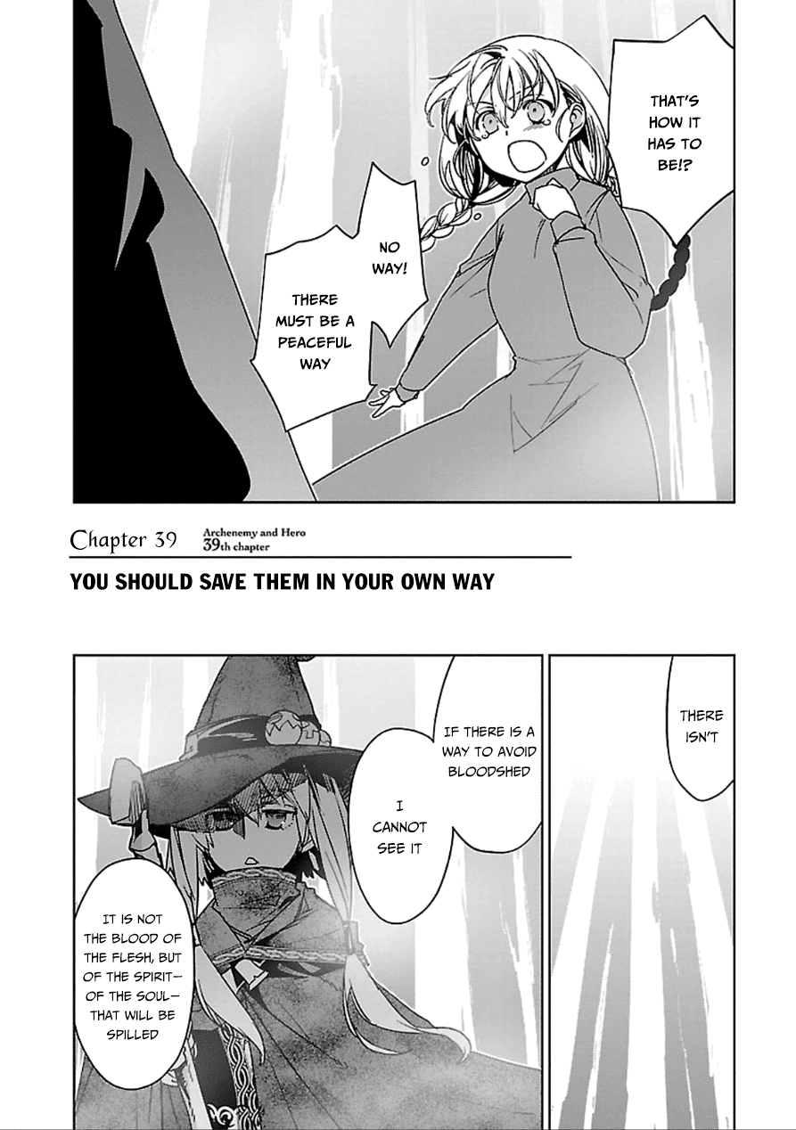 Maoyuu Maou Yuusha - "Kono Watashi no Mono Tonare, Yuusha yo" "Kotowaru!" Chapter 39 page 5 - Chapter 39: Save Them Your Own Way