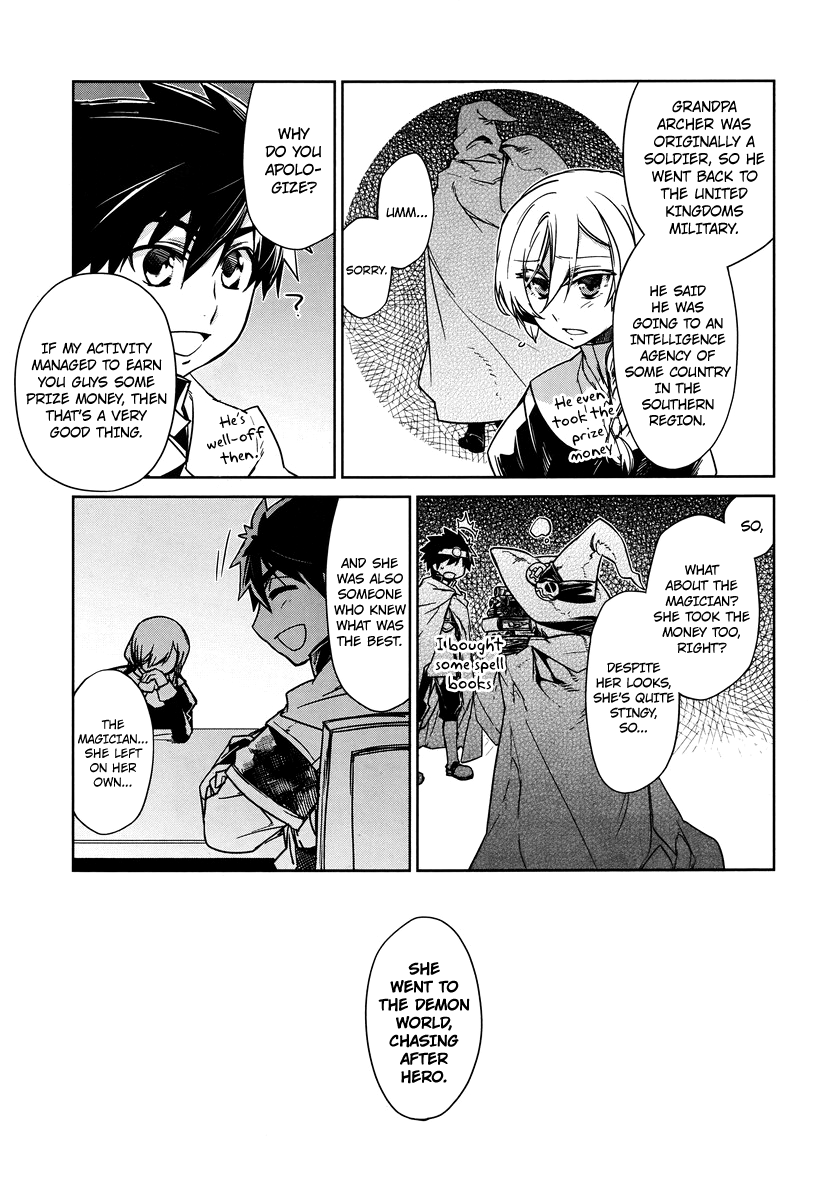 Maoyuu Maou Yuusha - "Kono Watashi no Mono Tonare, Yuusha yo" "Kotowaru!" Chapter 4 page 9 - Chapter 4: Where Have You Been Wander Around Until Now?