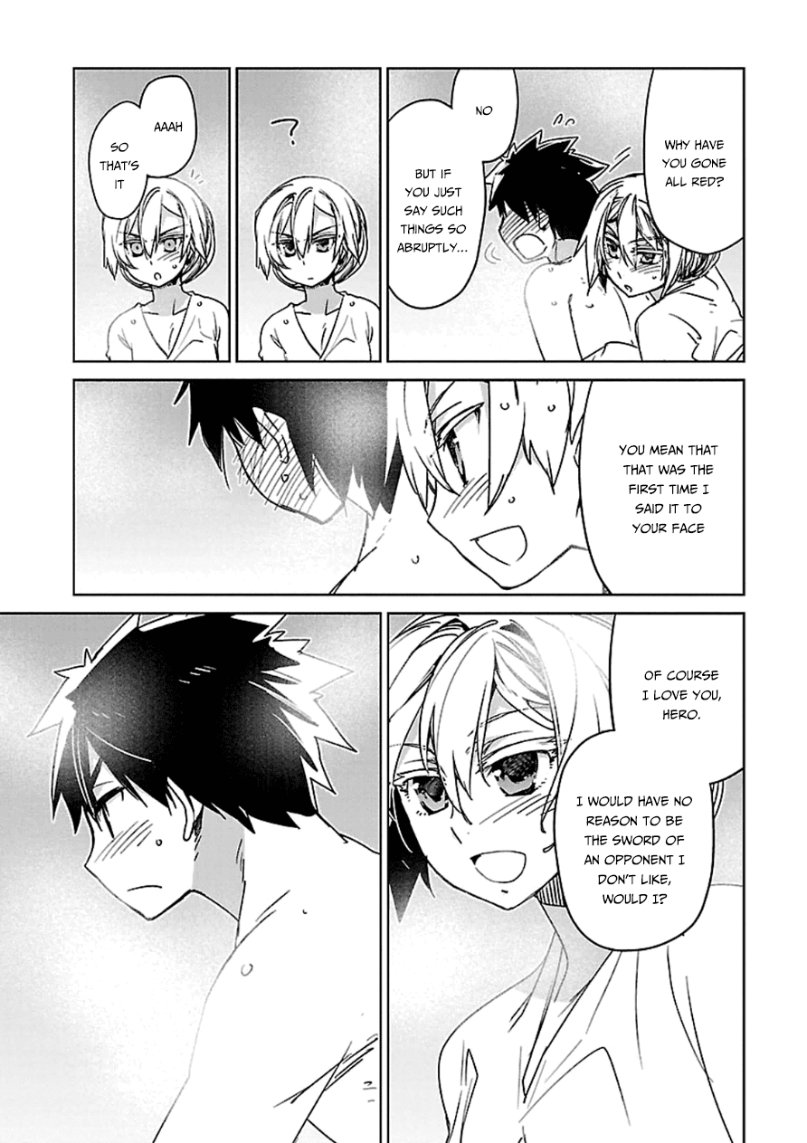 Maoyuu Maou Yuusha - "Kono Watashi no Mono Tonare, Yuusha yo" "Kotowaru!" Chapter 41 page 37 - Chapter 41: I Did Not Fall in Love With the Hero So You Would Save Me