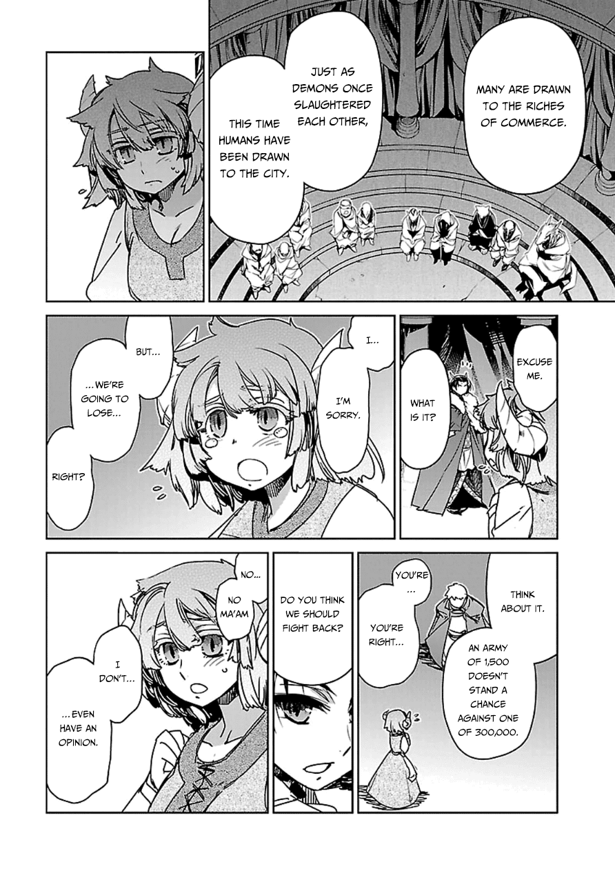 Maoyuu Maou Yuusha - "Kono Watashi no Mono Tonare, Yuusha yo" "Kotowaru!" Chapter 43 page 38 - Chapter 43: This City... is Important to Me