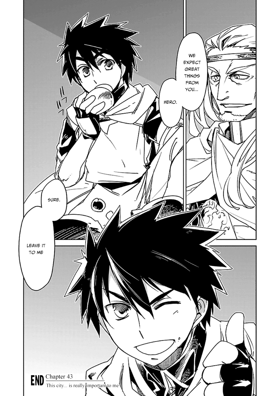 Maoyuu Maou Yuusha - "Kono Watashi no Mono Tonare, Yuusha yo" "Kotowaru!" Chapter 43 page 66 - Chapter 43: This City... is Important to Me