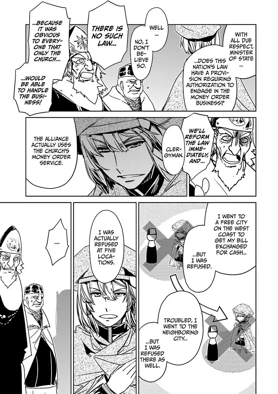 Maoyuu Maou Yuusha - "Kono Watashi no Mono Tonare, Yuusha yo" "Kotowaru!" Chapter 48 page 35 - Chapter 48: For Tomorrow