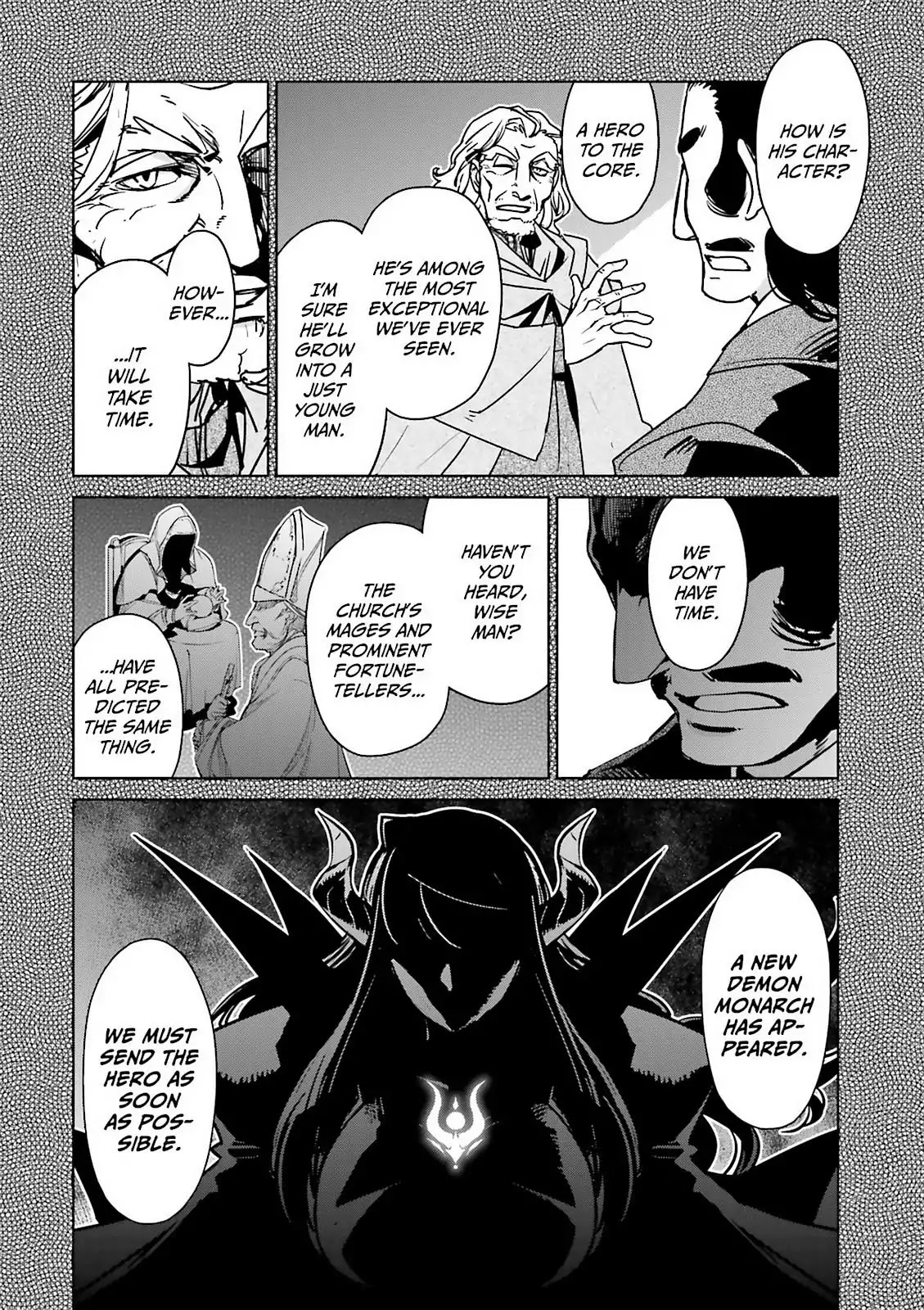 Maoyuu Maou Yuusha - "Kono Watashi no Mono Tonare, Yuusha yo" "Kotowaru!" Chapter 48 page 4 - Chapter 48: For Tomorrow