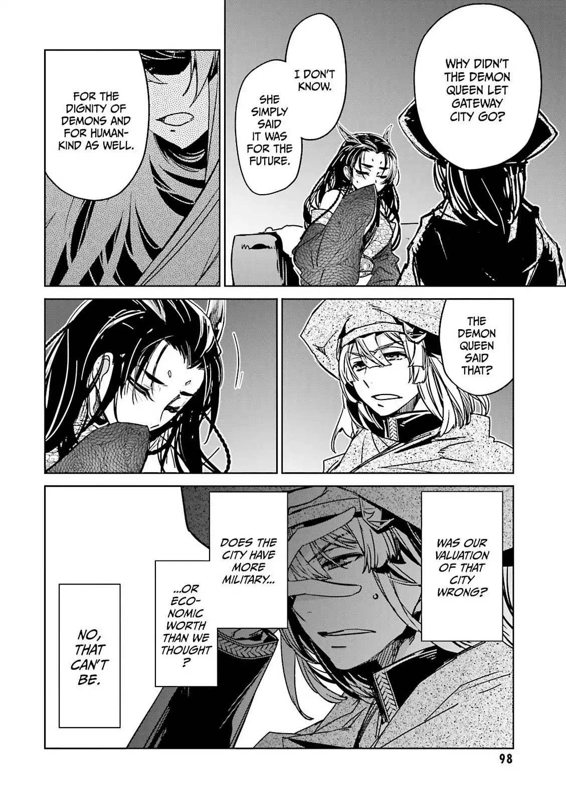 Maoyuu Maou Yuusha - "Kono Watashi no Mono Tonare, Yuusha yo" "Kotowaru!" Chapter 48 page 52 - Chapter 48: For Tomorrow