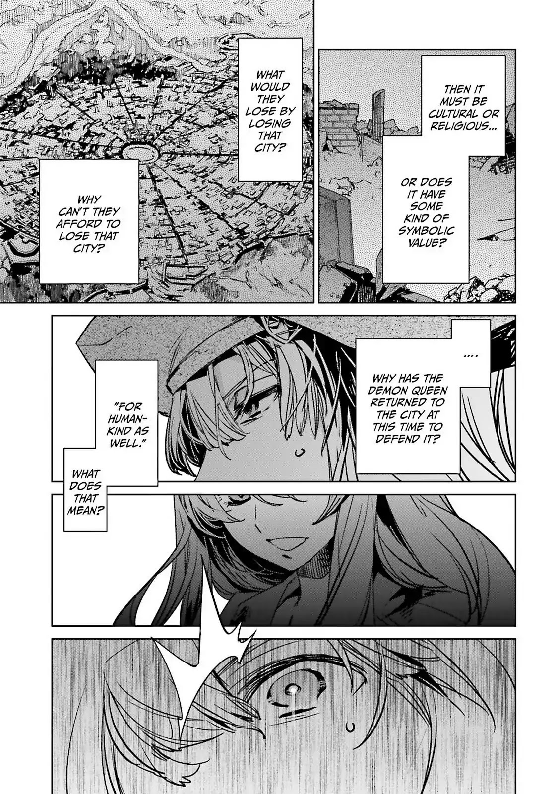 Maoyuu Maou Yuusha - "Kono Watashi no Mono Tonare, Yuusha yo" "Kotowaru!" Chapter 48 page 53 - Chapter 48: For Tomorrow
