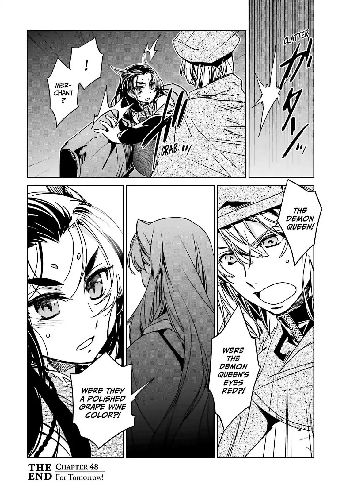 Maoyuu Maou Yuusha - "Kono Watashi no Mono Tonare, Yuusha yo" "Kotowaru!" Chapter 48 page 54 - Chapter 48: For Tomorrow