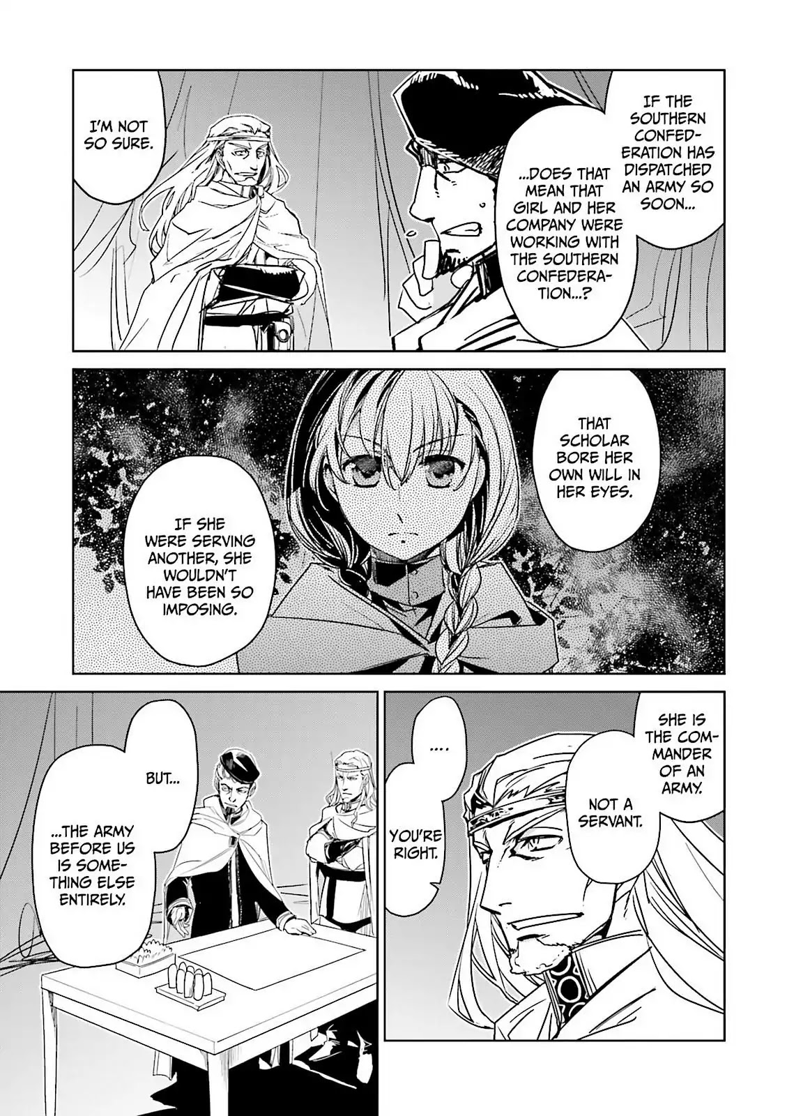 Maoyuu Maou Yuusha - "Kono Watashi no Mono Tonare, Yuusha yo" "Kotowaru!" Chapter 49 page 35 - Chapter 49: Have Hope For Your Story That Will Someday Begin