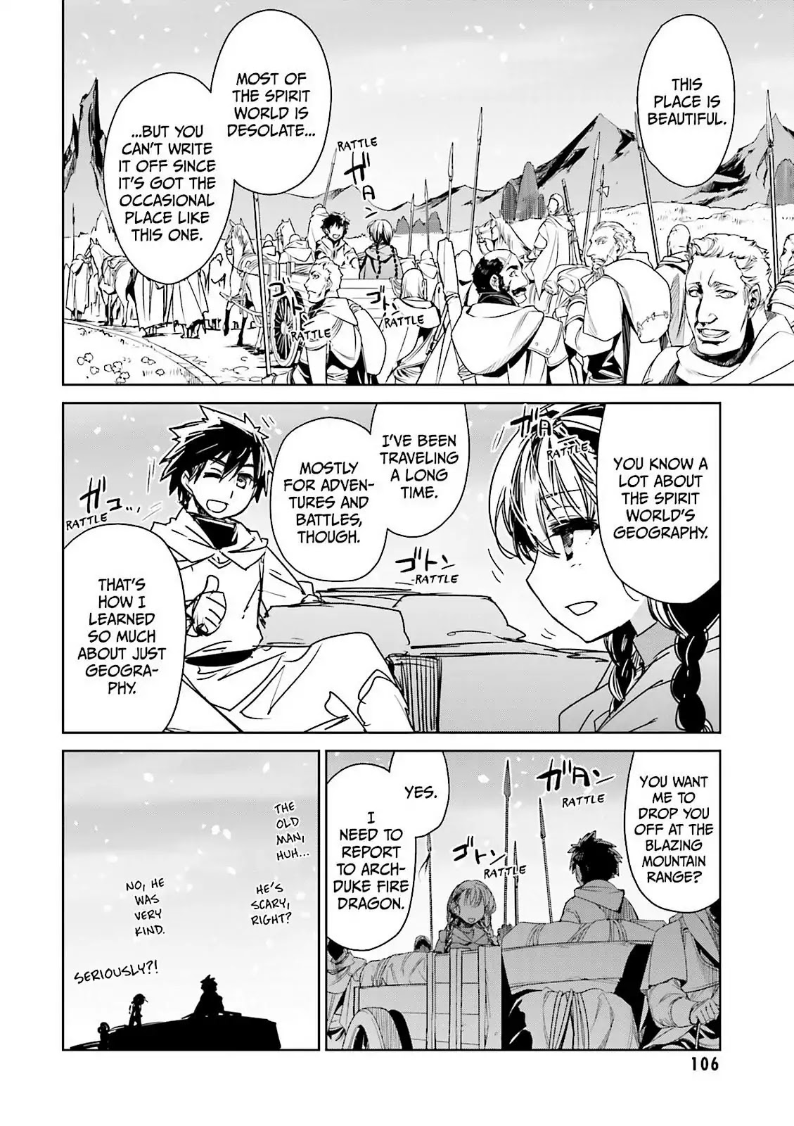 Maoyuu Maou Yuusha - "Kono Watashi no Mono Tonare, Yuusha yo" "Kotowaru!" Chapter 49 page 4 - Chapter 49: Have Hope For Your Story That Will Someday Begin