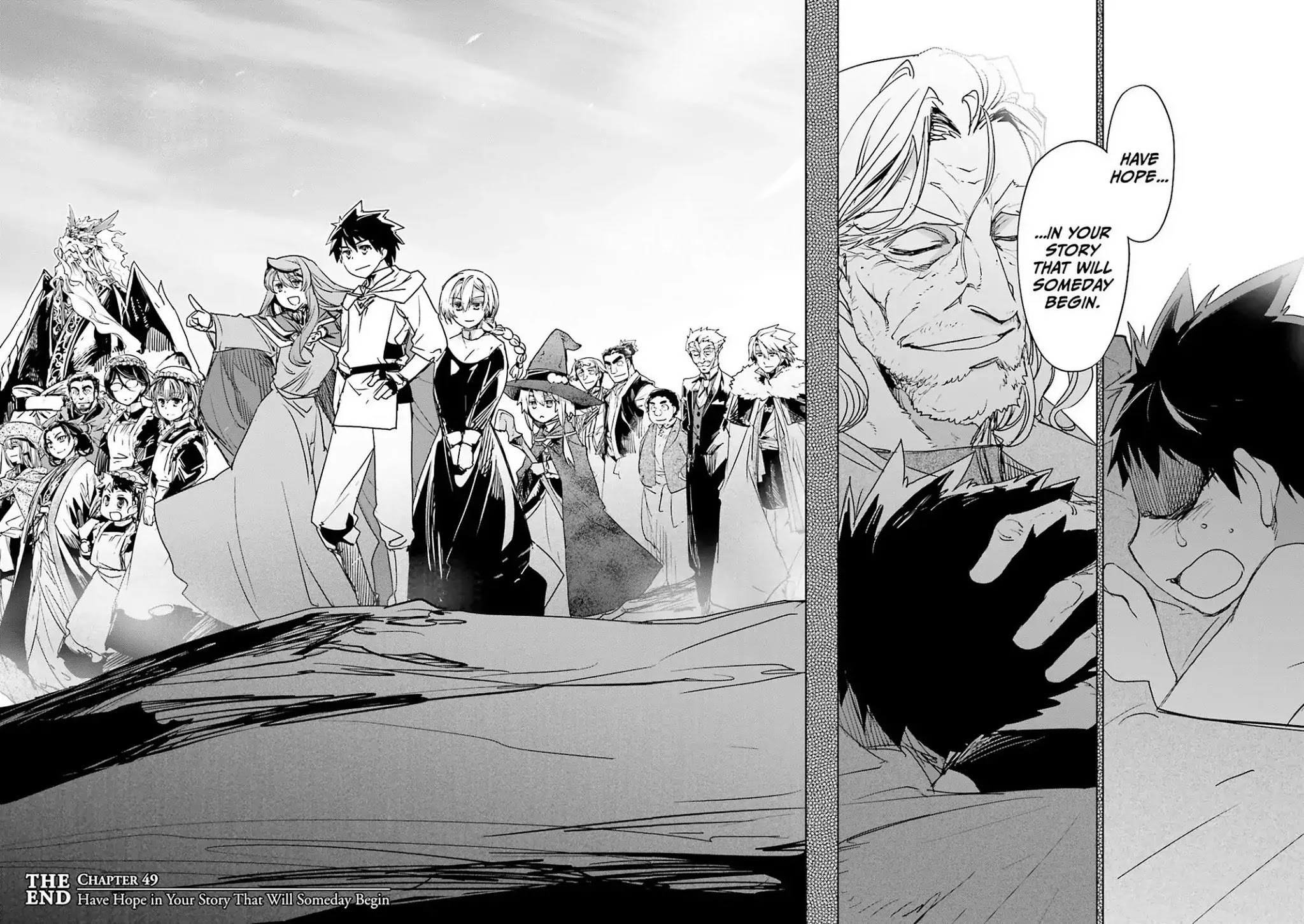 Maoyuu Maou Yuusha - "Kono Watashi no Mono Tonare, Yuusha yo" "Kotowaru!" Chapter 49 page 50 - Chapter 49: Have Hope For Your Story That Will Someday Begin