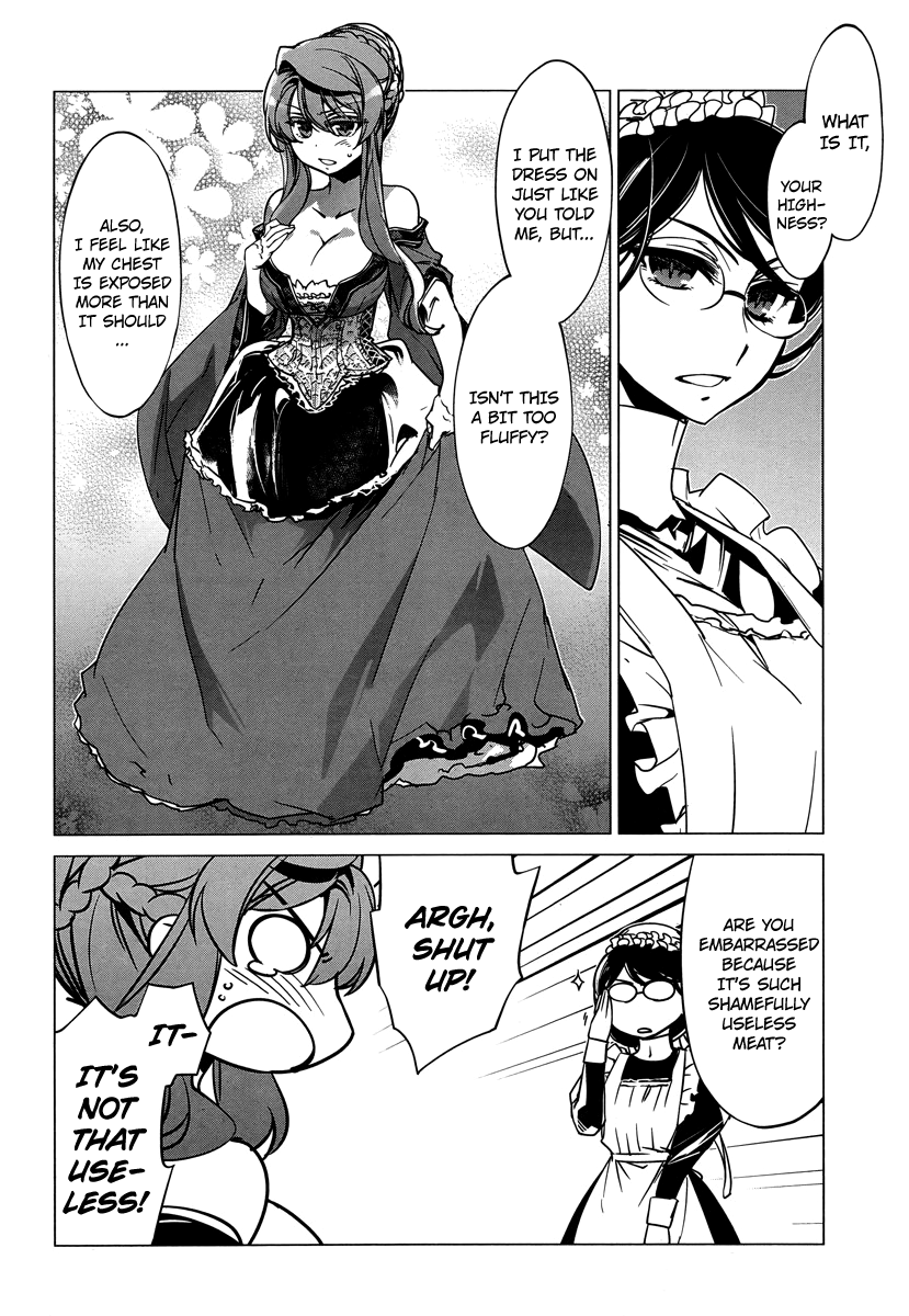Maoyuu Maou Yuusha - "Kono Watashi no Mono Tonare, Yuusha yo" "Kotowaru!" Chapter 5 page 34 - Chapter 5: I Am the Black Knight!