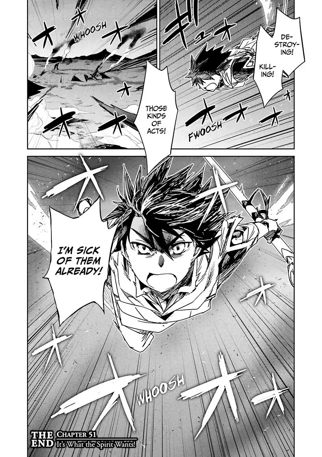 Maoyuu Maou Yuusha - "Kono Watashi no Mono Tonare, Yuusha yo" "Kotowaru!" Chapter 51 page 55 - Chapter 51: It's What the Spirit Wants
