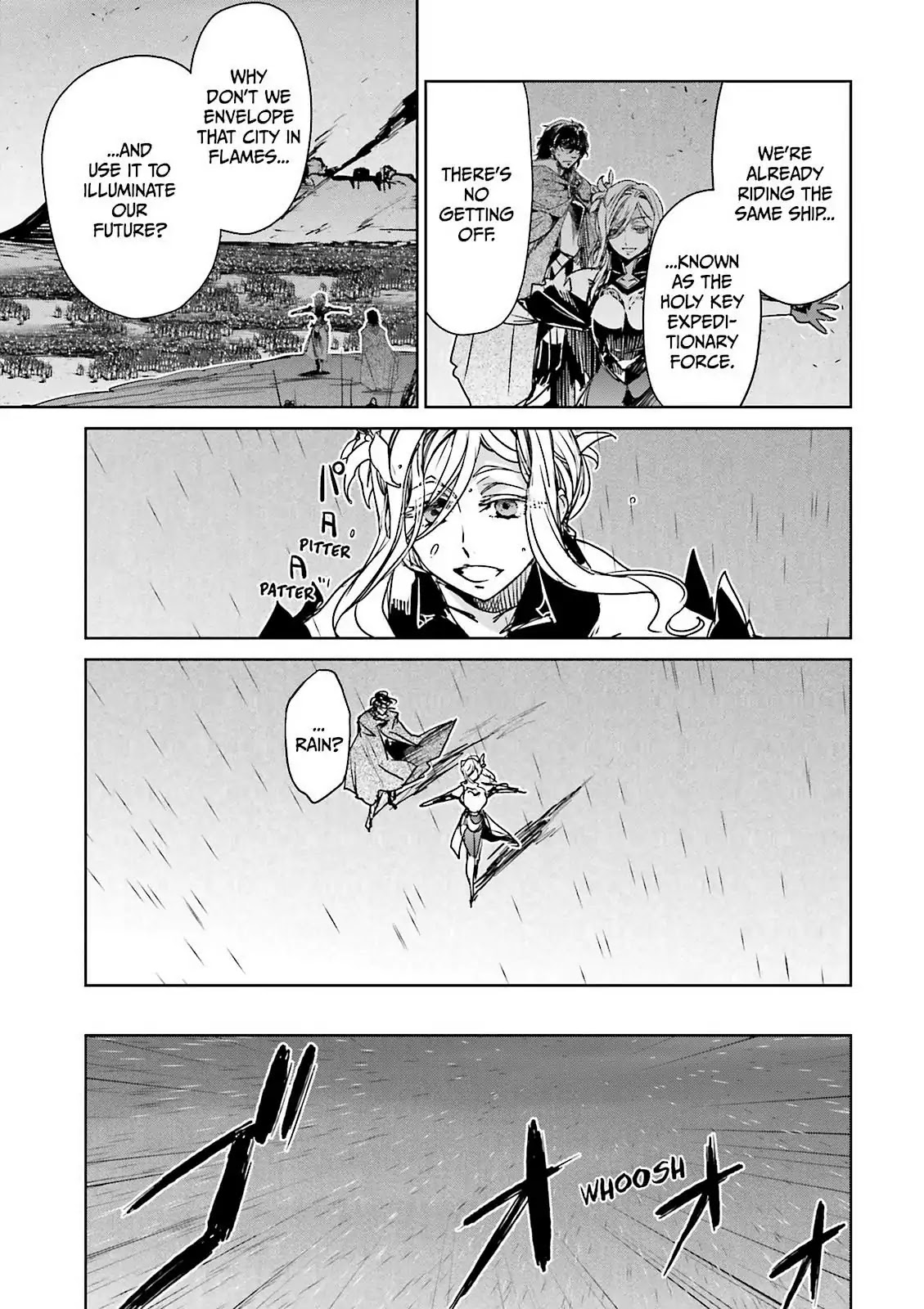 Maoyuu Maou Yuusha - "Kono Watashi no Mono Tonare, Yuusha yo" "Kotowaru!" Chapter 52 page 11 - Chapter 52: There is an "End" to Gateway City