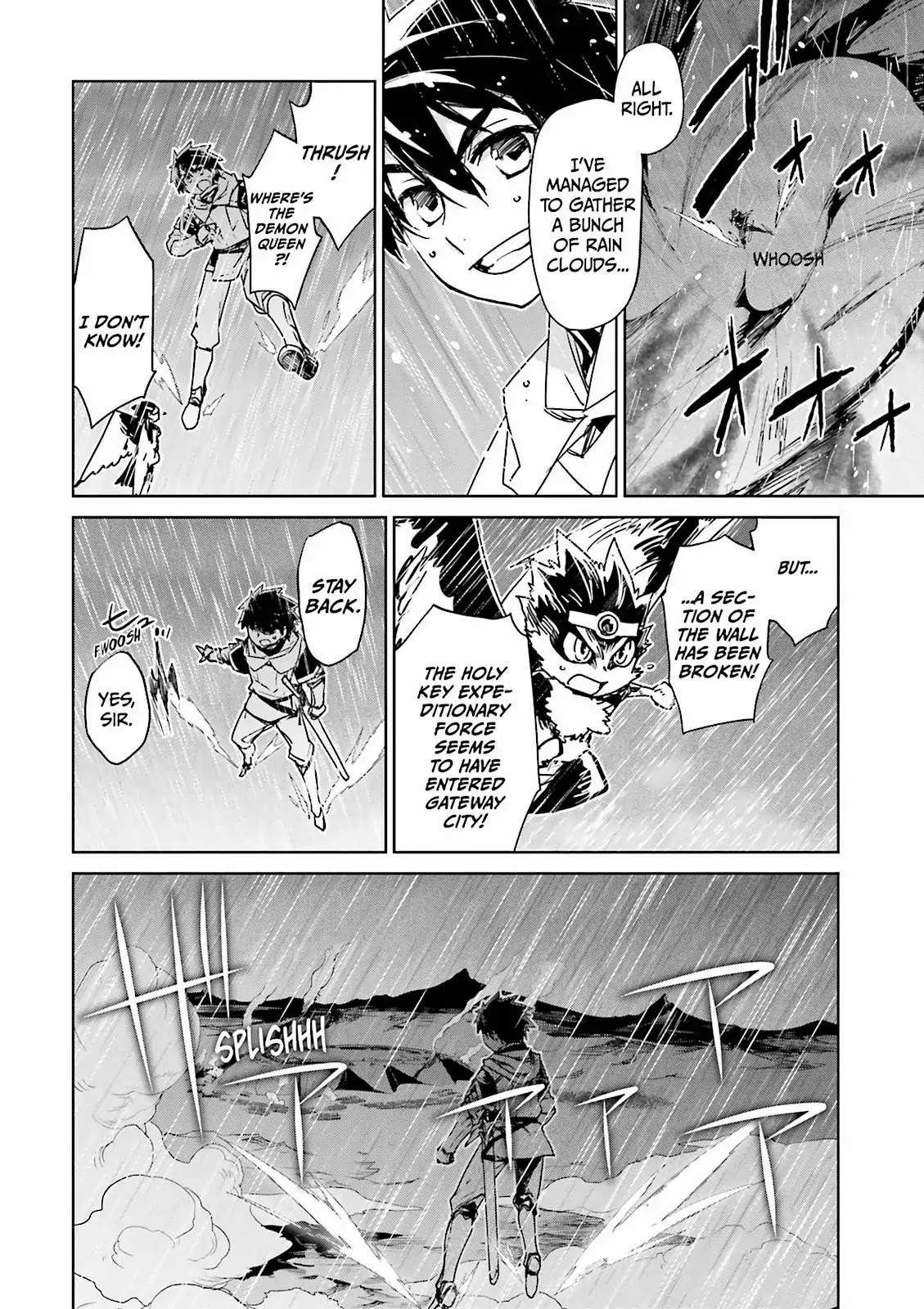 Maoyuu Maou Yuusha - "Kono Watashi no Mono Tonare, Yuusha yo" "Kotowaru!" Chapter 52 page 12 - Chapter 52: There is an "End" to Gateway City