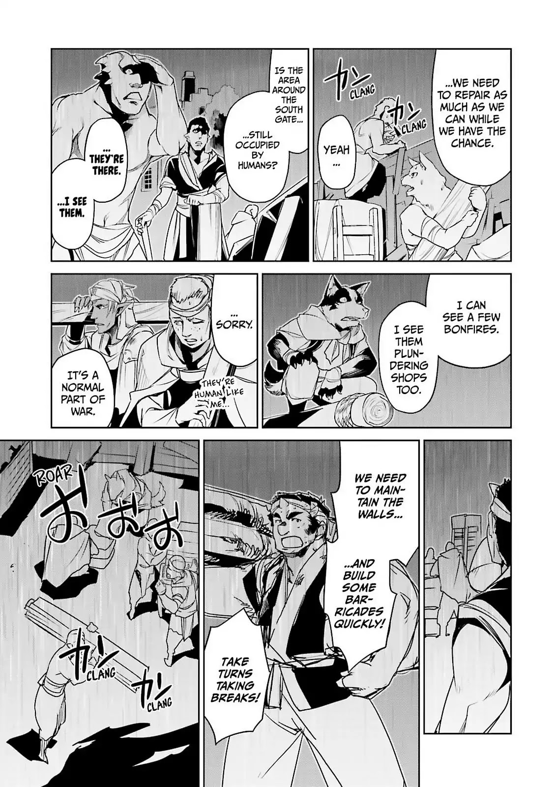 Maoyuu Maou Yuusha - "Kono Watashi no Mono Tonare, Yuusha yo" "Kotowaru!" Chapter 52 page 36 - Chapter 52: There is an "End" to Gateway City
