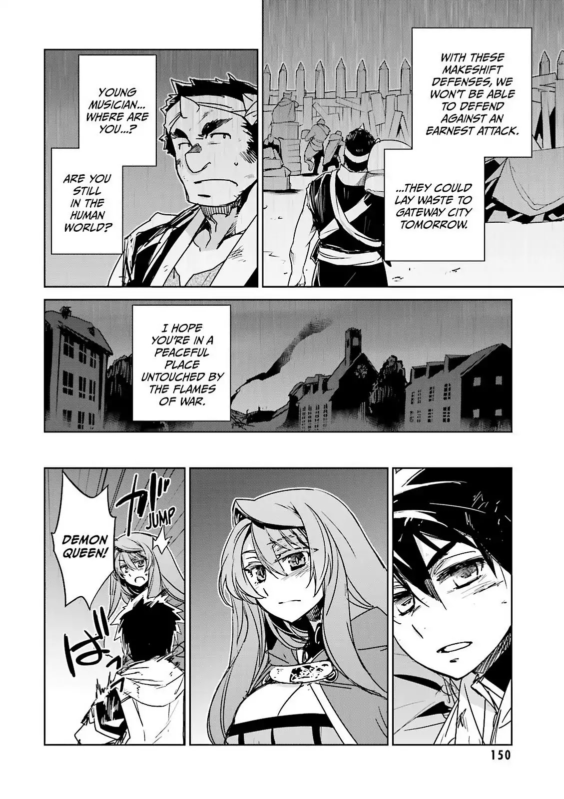 Maoyuu Maou Yuusha - "Kono Watashi no Mono Tonare, Yuusha yo" "Kotowaru!" Chapter 52 page 37 - Chapter 52: There is an "End" to Gateway City