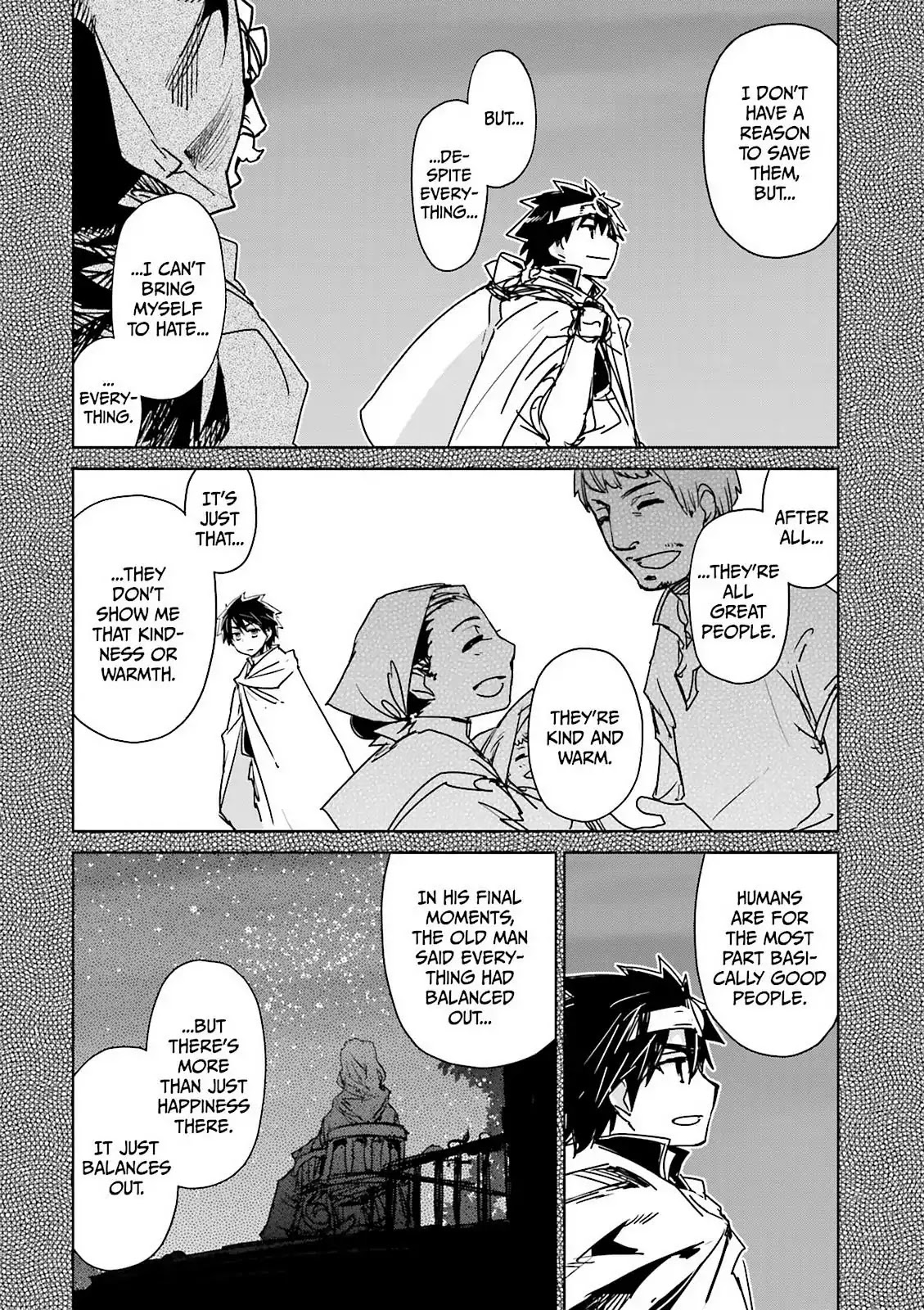 Maoyuu Maou Yuusha - "Kono Watashi no Mono Tonare, Yuusha yo" "Kotowaru!" Chapter 52 page 4 - Chapter 52: There is an "End" to Gateway City