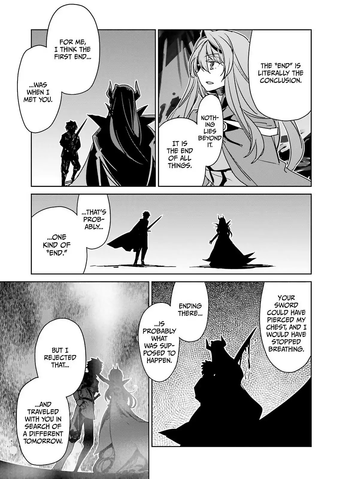 Maoyuu Maou Yuusha - "Kono Watashi no Mono Tonare, Yuusha yo" "Kotowaru!" Chapter 52 page 40 - Chapter 52: There is an "End" to Gateway City