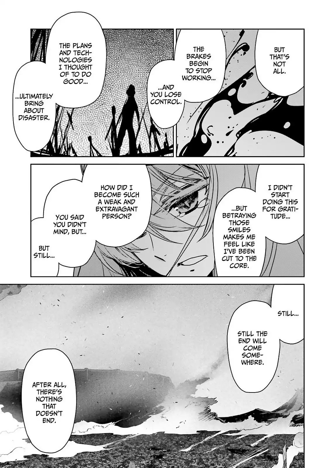 Maoyuu Maou Yuusha - "Kono Watashi no Mono Tonare, Yuusha yo" "Kotowaru!" Chapter 52 page 44 - Chapter 52: There is an "End" to Gateway City
