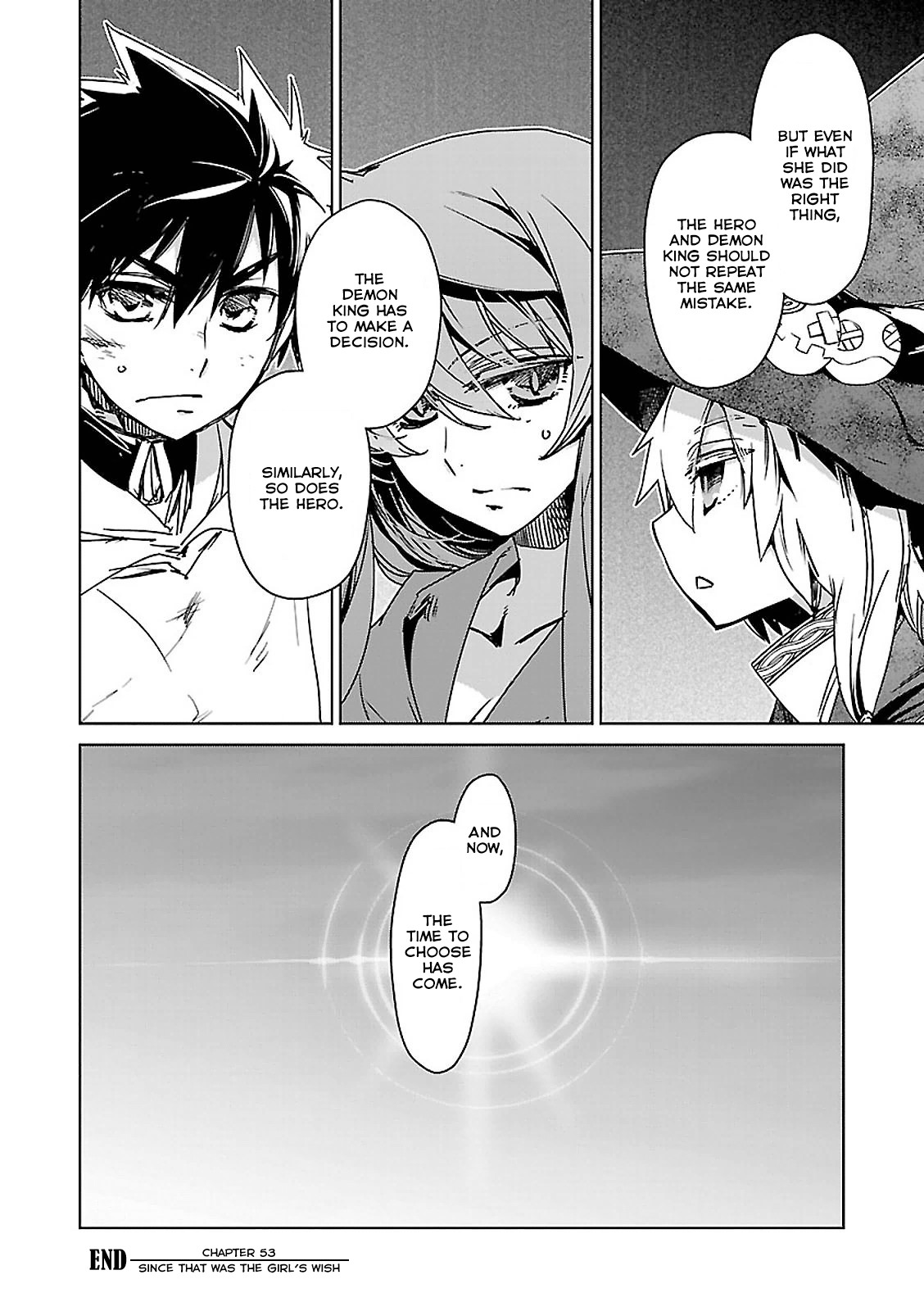 Maoyuu Maou Yuusha - "Kono Watashi no Mono Tonare, Yuusha yo" "Kotowaru!" Chapter 53 page 24 - Chapter 53: Since that was the girl's wish