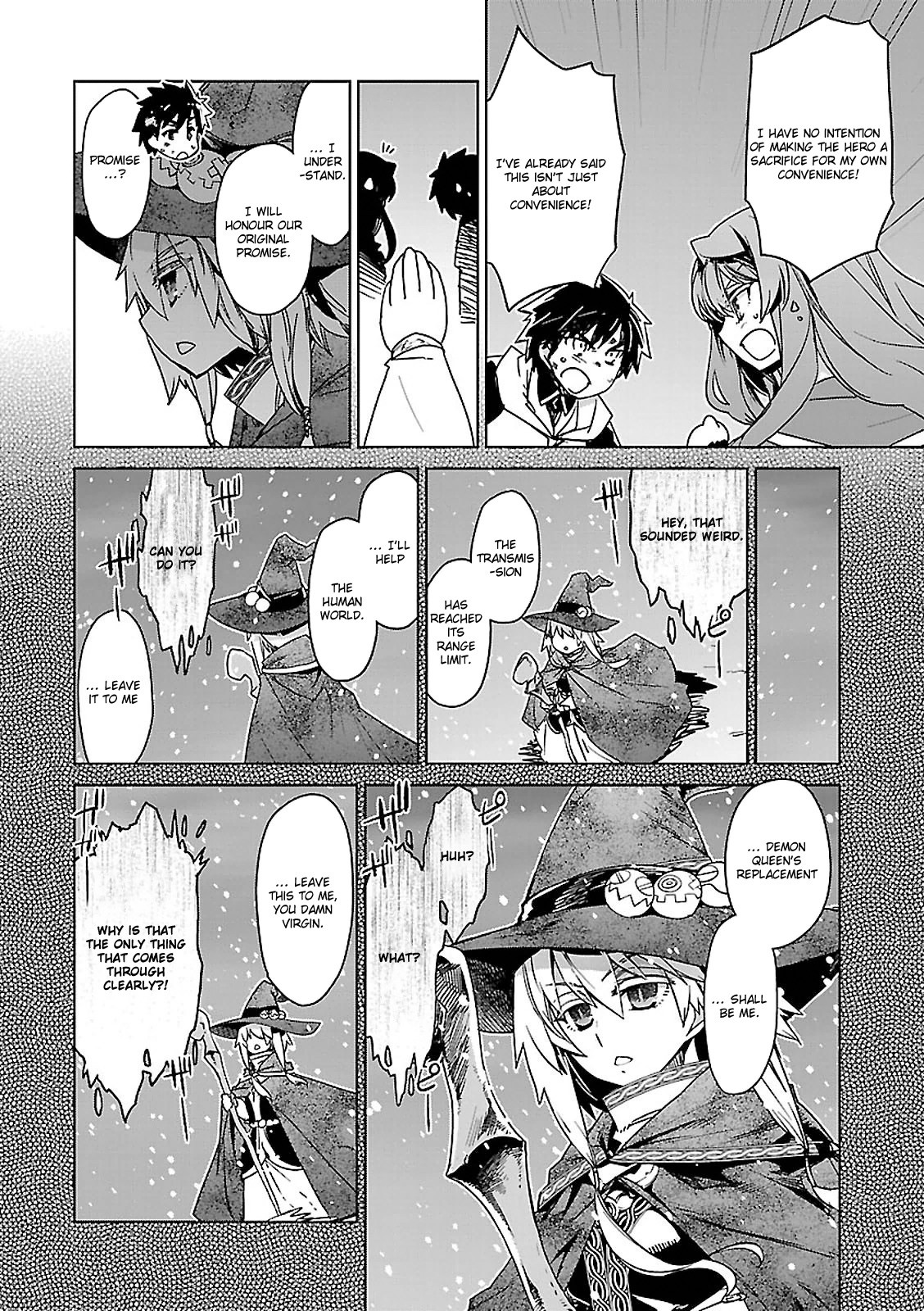 Maoyuu Maou Yuusha - "Kono Watashi no Mono Tonare, Yuusha yo" "Kotowaru!" Chapter 54 page 10 - Chapter 54