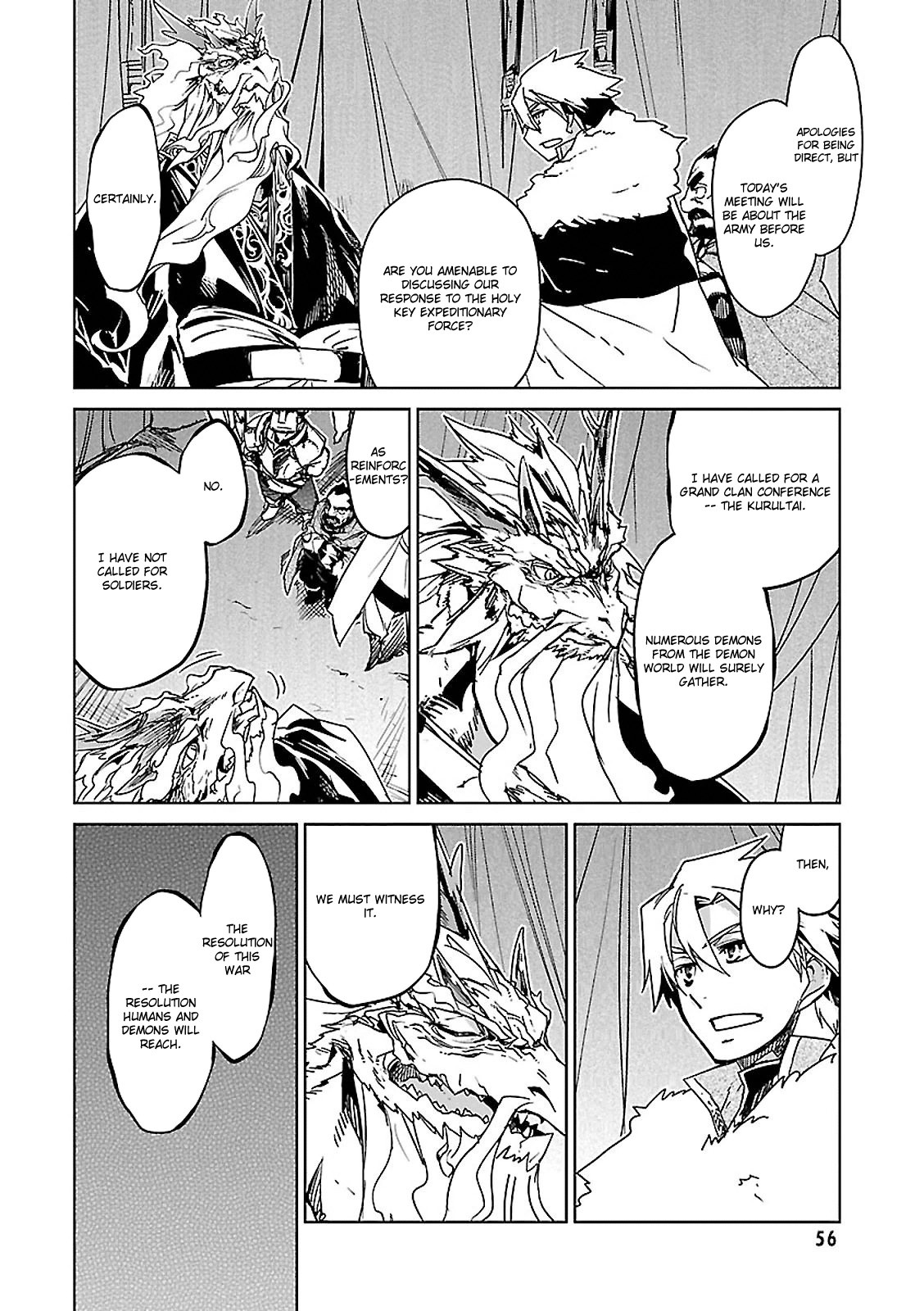 Maoyuu Maou Yuusha - "Kono Watashi no Mono Tonare, Yuusha yo" "Kotowaru!" Chapter 54 page 20 - Chapter 54