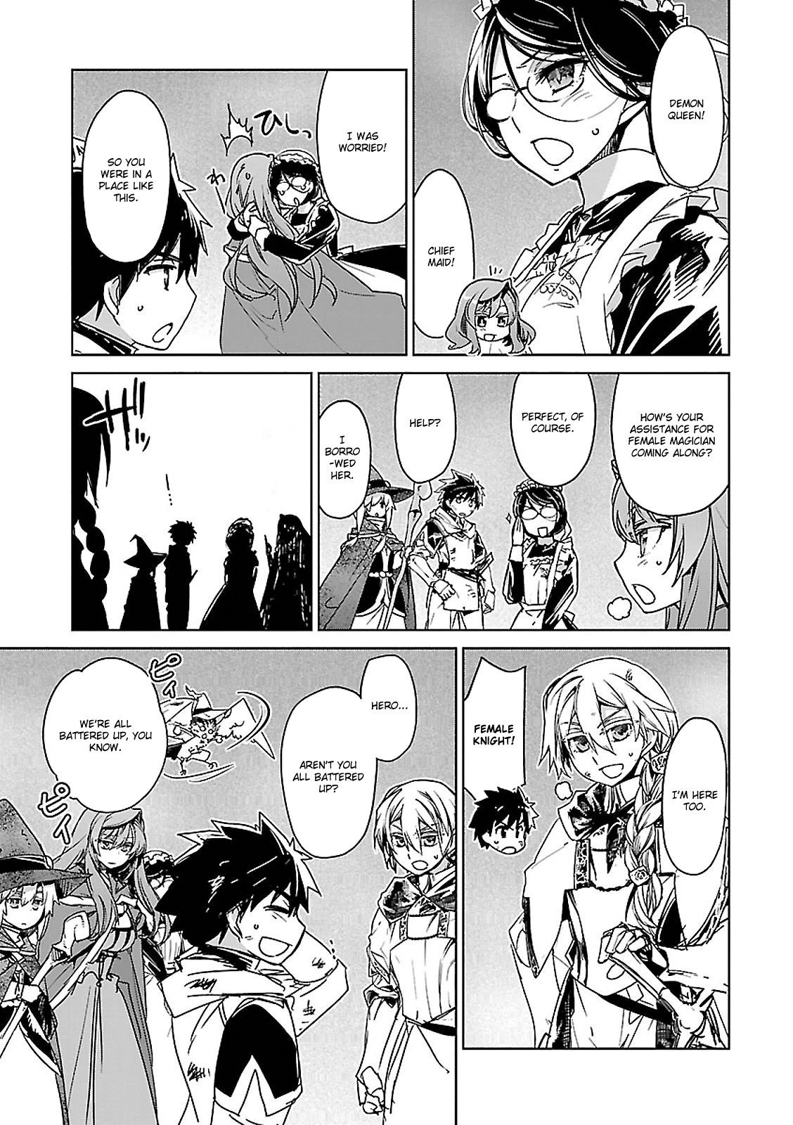 Maoyuu Maou Yuusha - "Kono Watashi no Mono Tonare, Yuusha yo" "Kotowaru!" Chapter 54 page 33 - Chapter 54