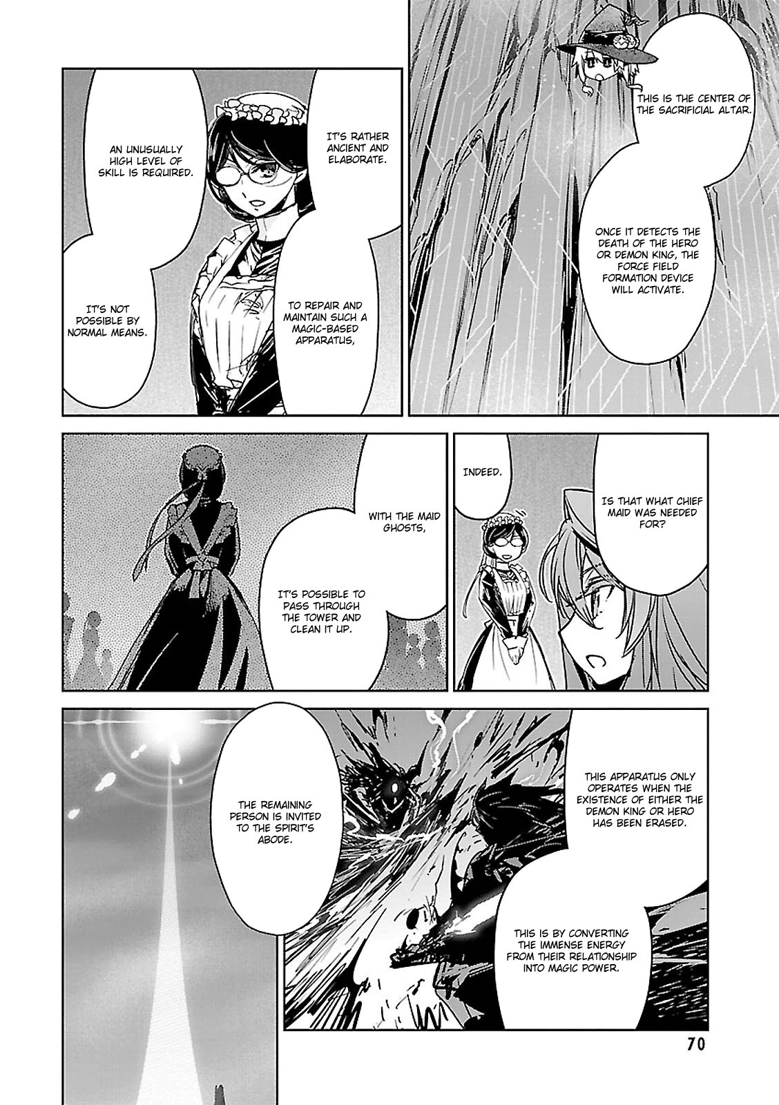 Maoyuu Maou Yuusha - "Kono Watashi no Mono Tonare, Yuusha yo" "Kotowaru!" Chapter 54 page 34 - Chapter 54