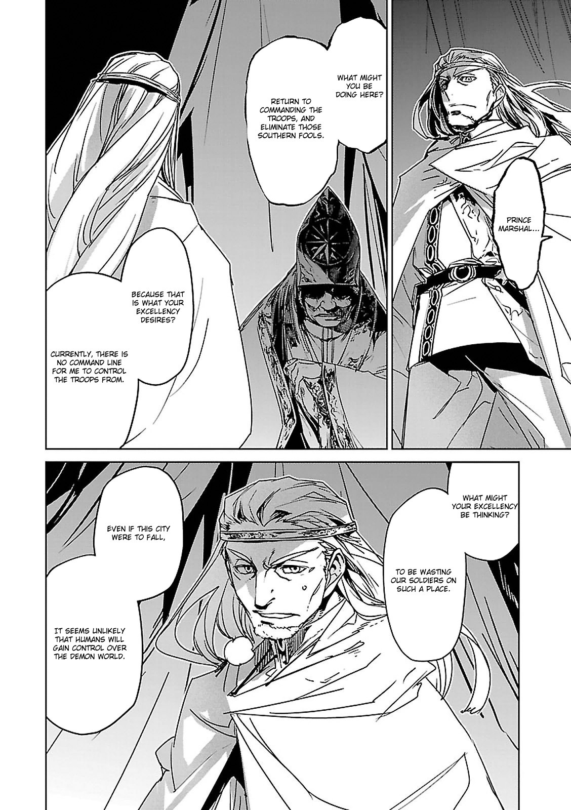Maoyuu Maou Yuusha - "Kono Watashi no Mono Tonare, Yuusha yo" "Kotowaru!" Chapter 54 page 50 - Chapter 54