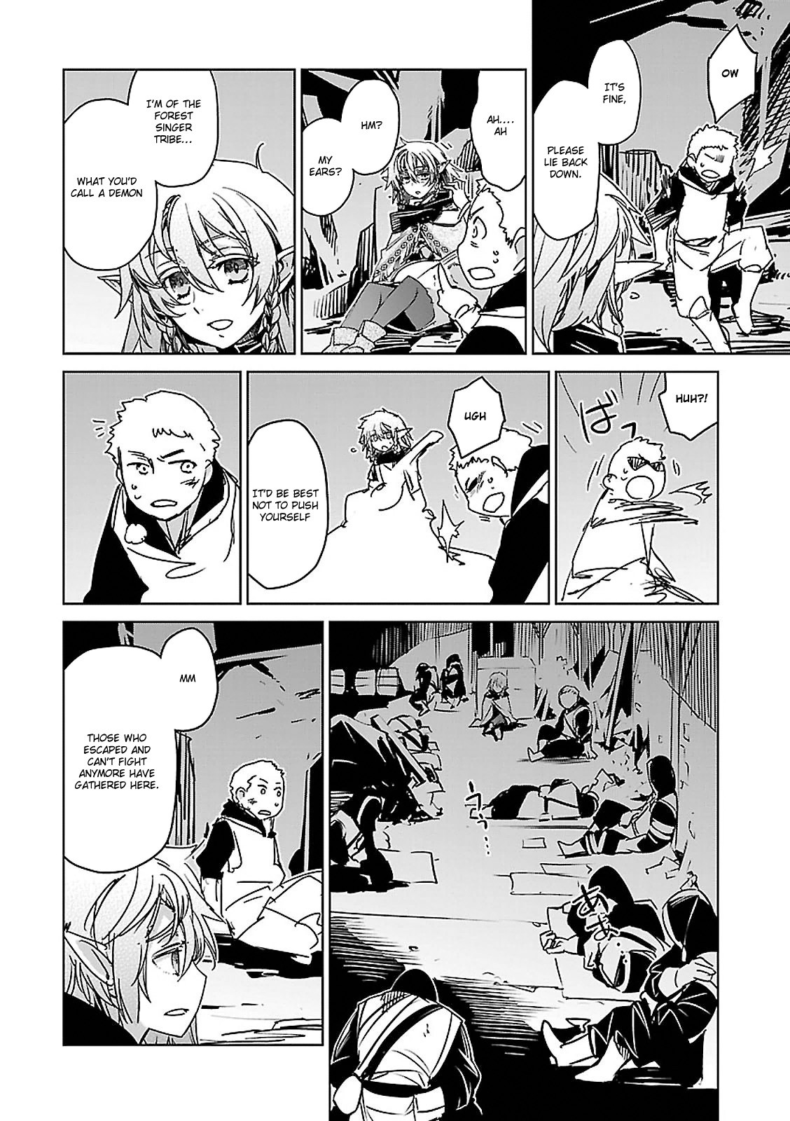 Maoyuu Maou Yuusha - "Kono Watashi no Mono Tonare, Yuusha yo" "Kotowaru!" Chapter 54 page 56 - Chapter 54