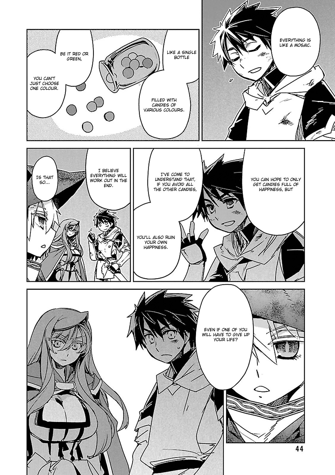 Maoyuu Maou Yuusha - "Kono Watashi no Mono Tonare, Yuusha yo" "Kotowaru!" Chapter 54 page 8 - Chapter 54