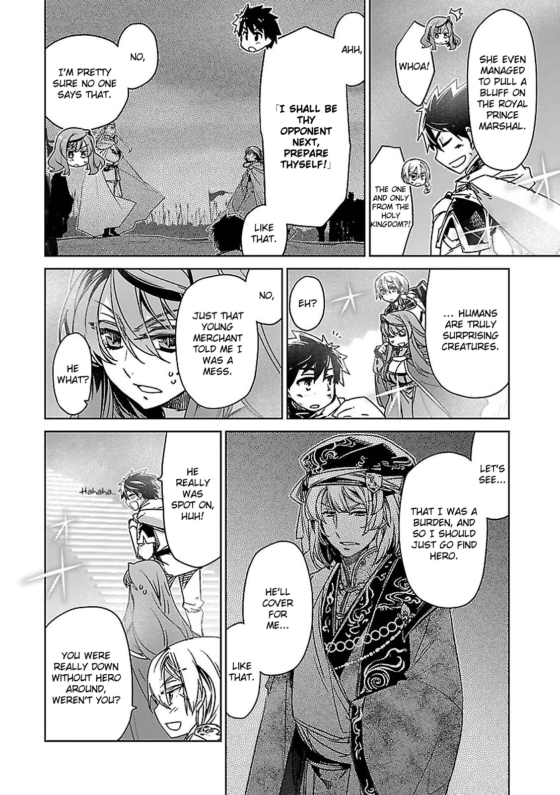 Maoyuu Maou Yuusha - "Kono Watashi no Mono Tonare, Yuusha yo" "Kotowaru!" Chapter 55 page 11 - Chapter 55