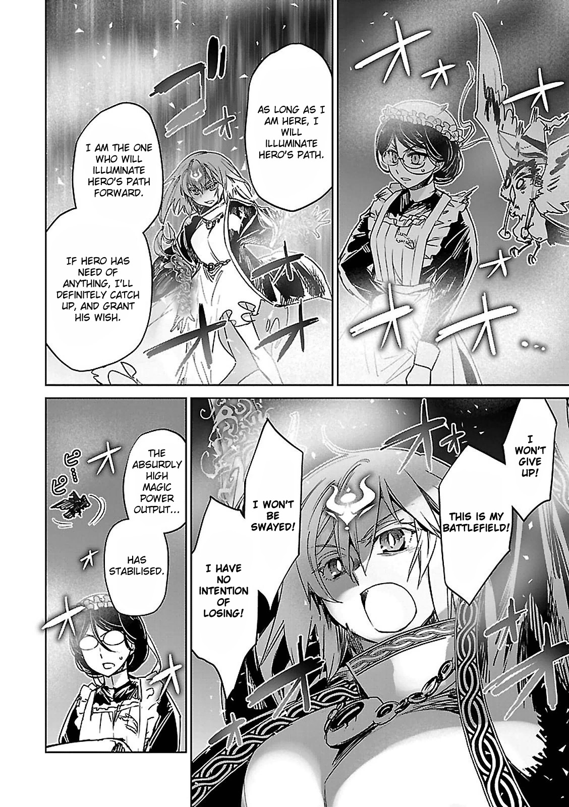 Maoyuu Maou Yuusha - "Kono Watashi no Mono Tonare, Yuusha yo" "Kotowaru!" Chapter 55 page 21 - Chapter 55