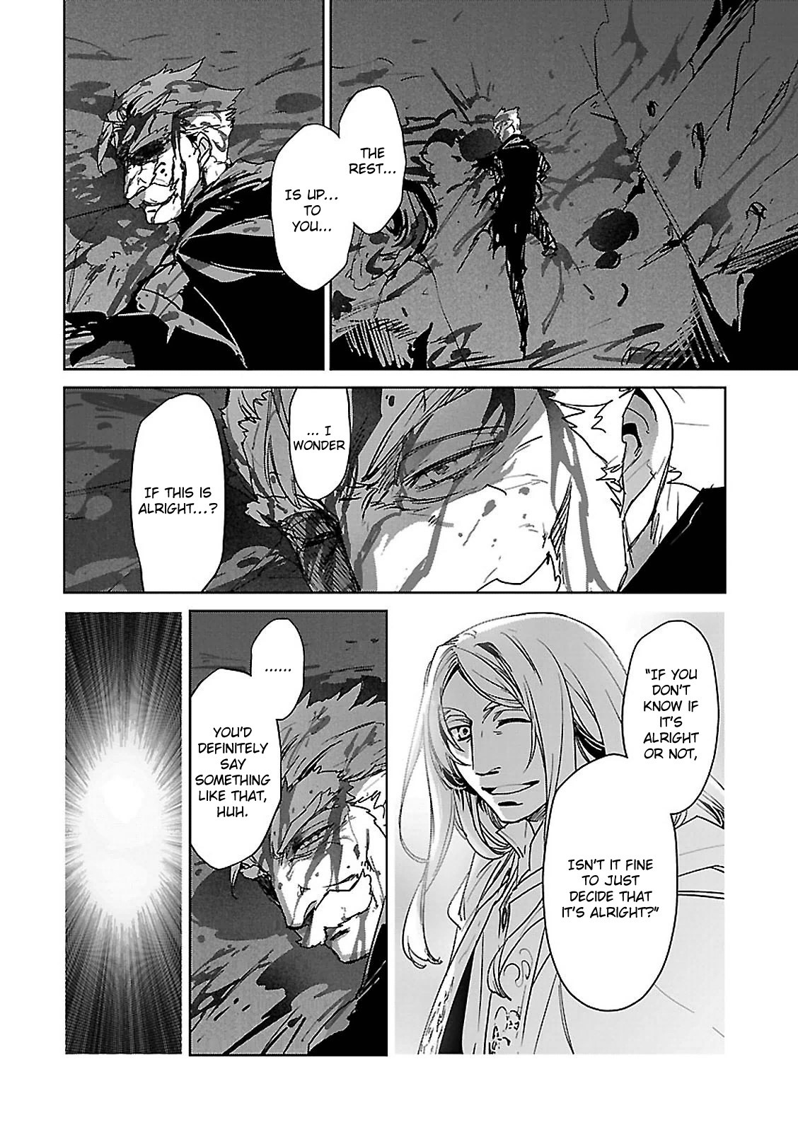 Maoyuu Maou Yuusha - "Kono Watashi no Mono Tonare, Yuusha yo" "Kotowaru!" Chapter 55 page 38 - Chapter 55