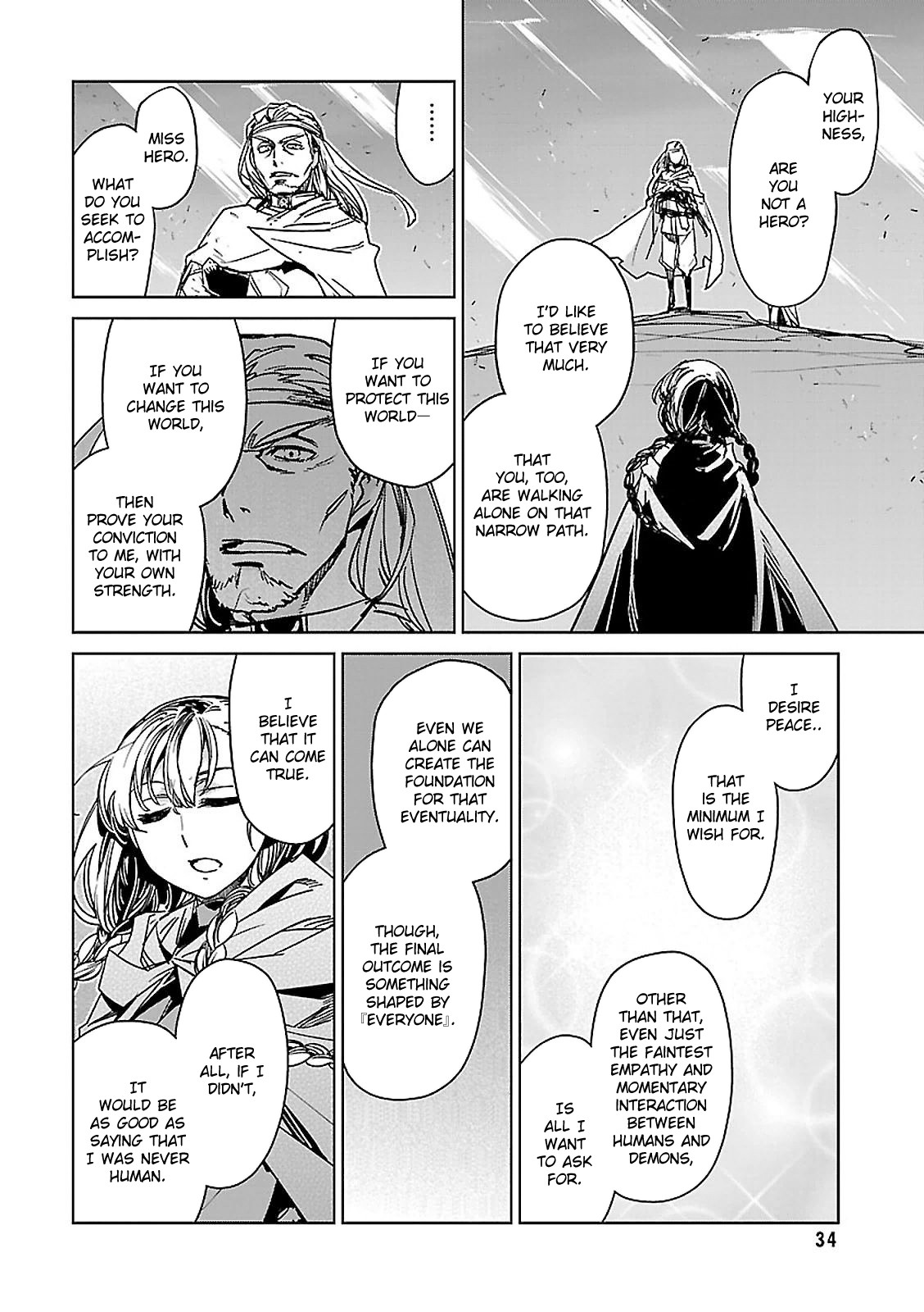 Maoyuu Maou Yuusha - "Kono Watashi no Mono Tonare, Yuusha yo" "Kotowaru!" Chapter 56 page 29 - Chapter 56